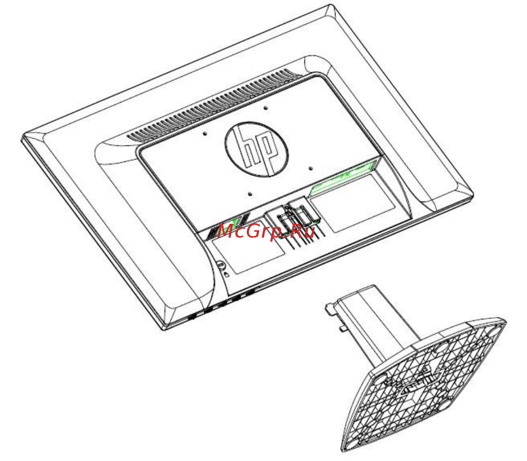 HP V196 M7F91AA [6/15] Вход сигнала dvi