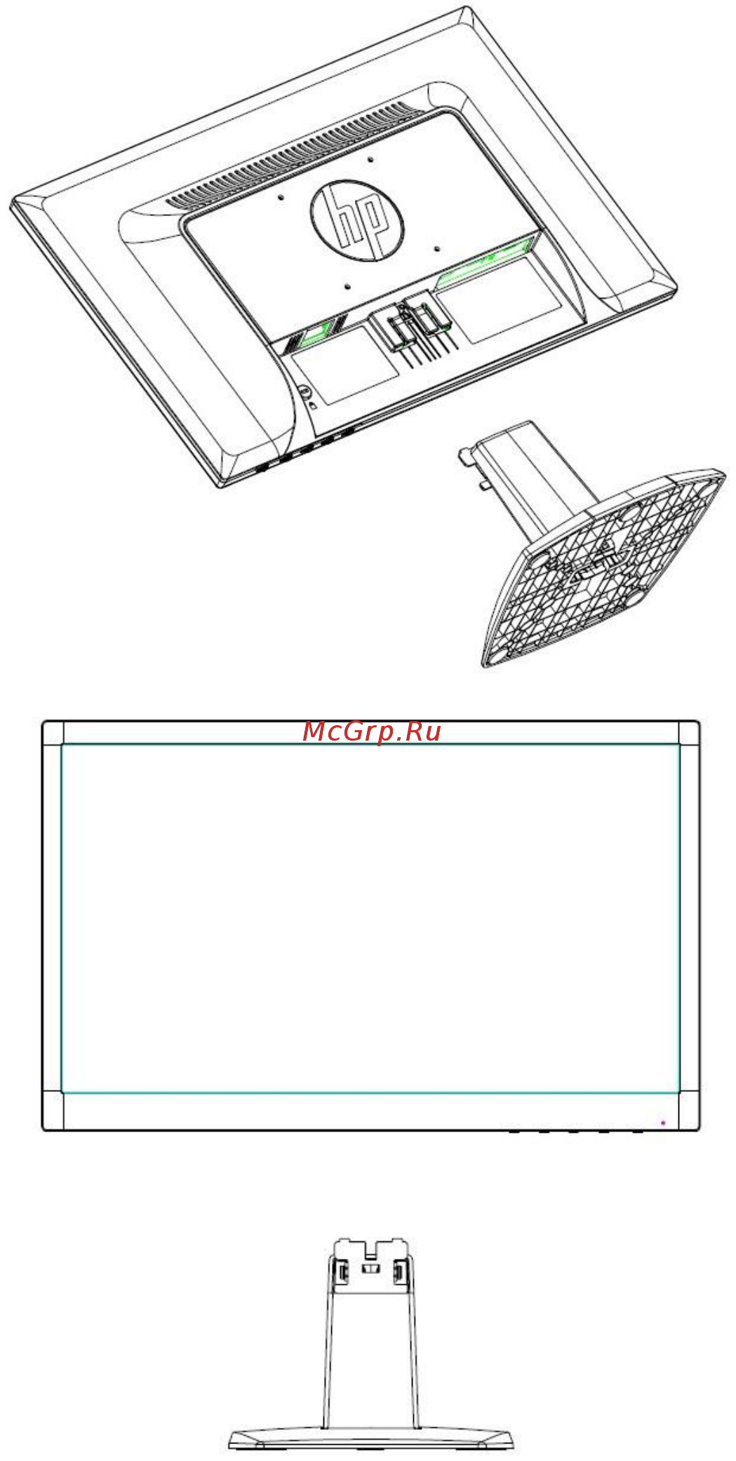HP V243 W3R46AA [4/15] Глава 2 установка