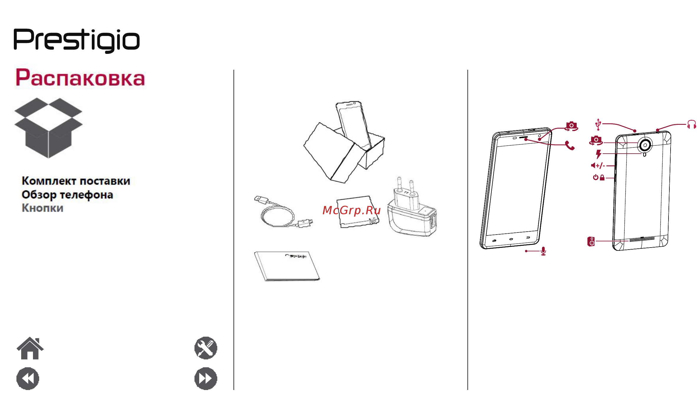 Prestigio Wize PX3 Duo Gold (PSP3528) [2/39] Распаковка