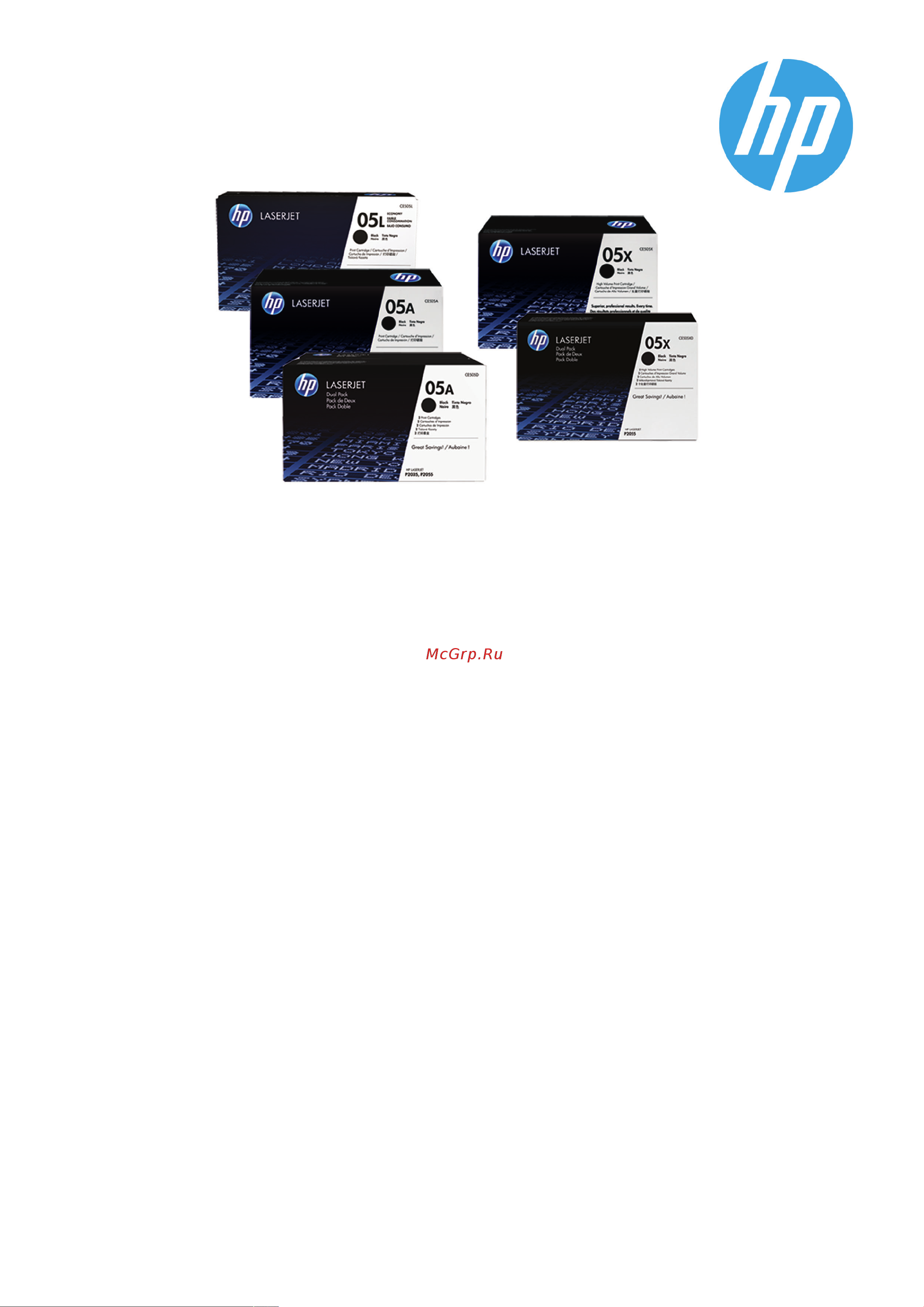 HP 05А Black (CE505A) Инструкция по эксплуатации онлайн