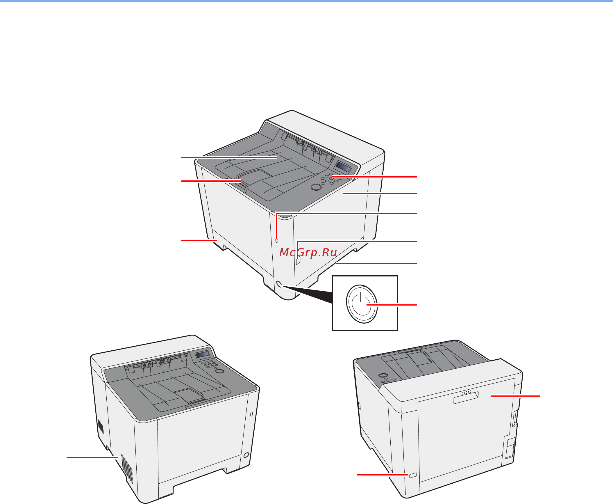 Kyocera Ecosys P5026cdn [31/233] Наименования компонентов внешняя сторона аппарата