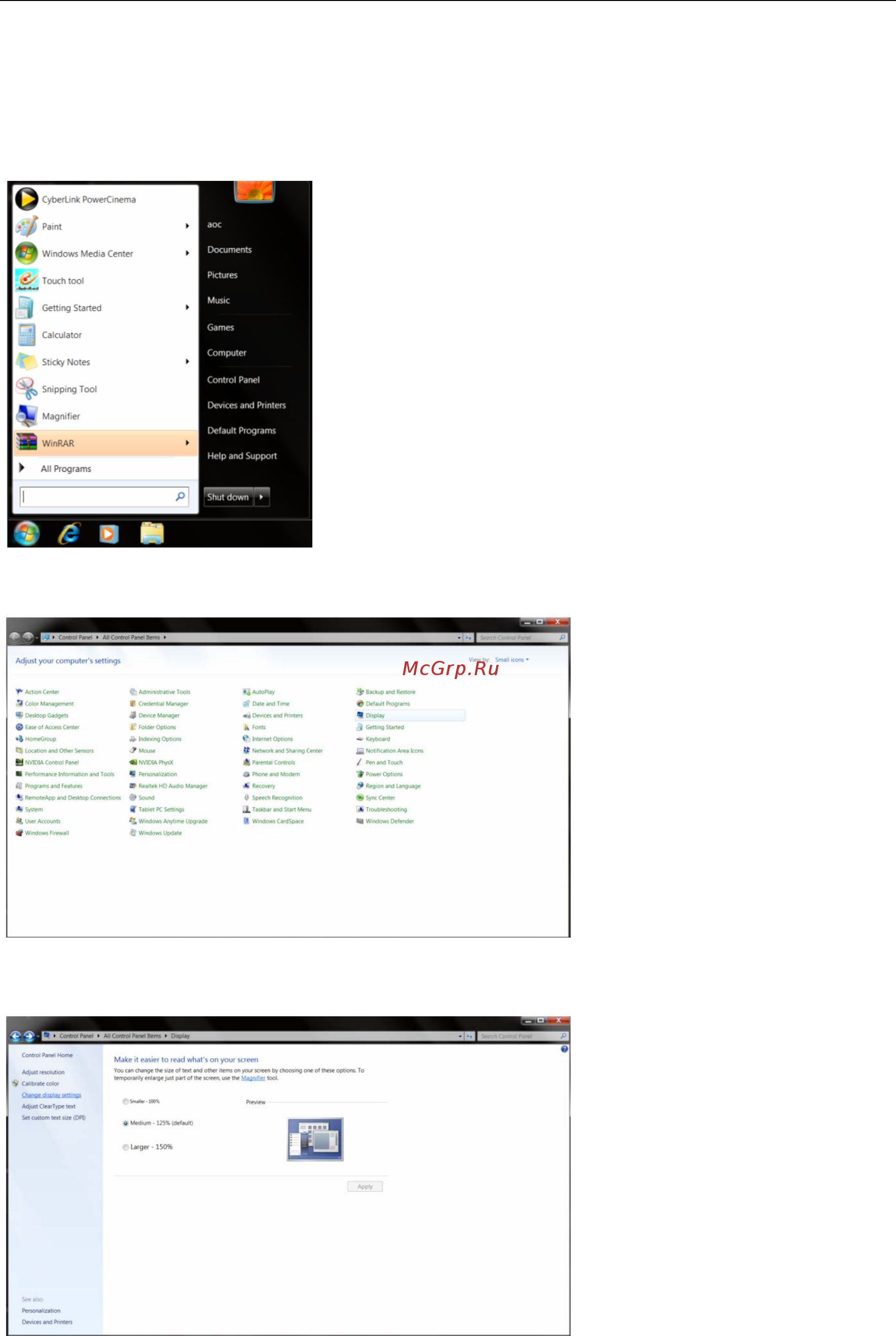 AOC G2460FQ [42/69] Windows 7