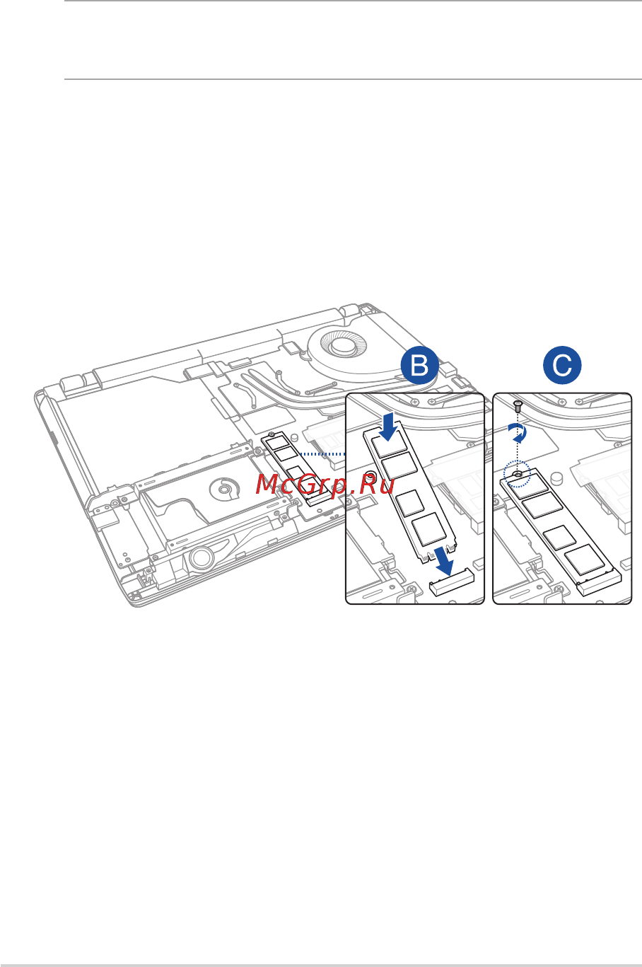 Asus GL553VD-FY122T [94/126] A снимите крышку отсека