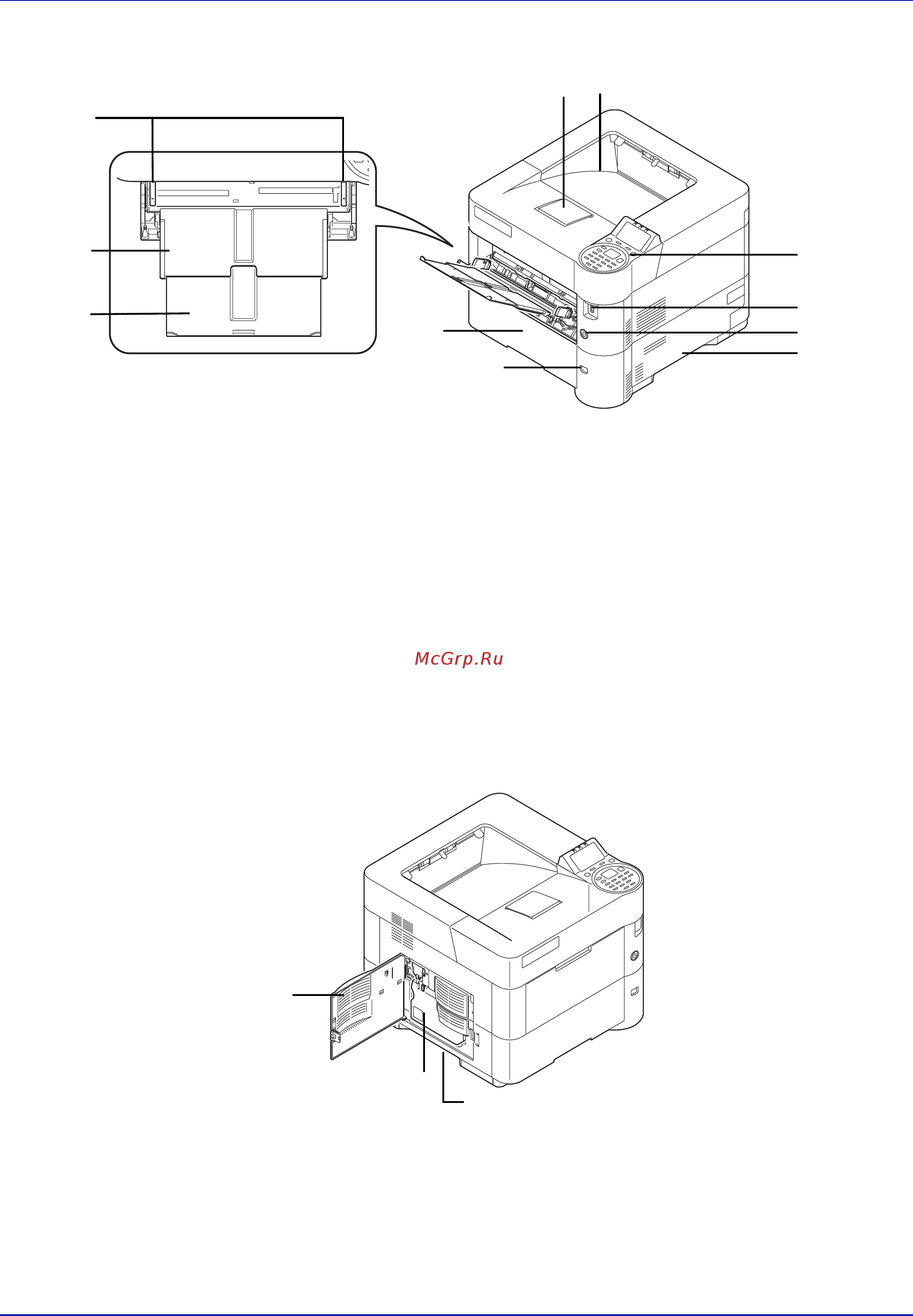 Kyocera Ecosys P3060dn [24/382] Компоненты фронтальной правой части принтера