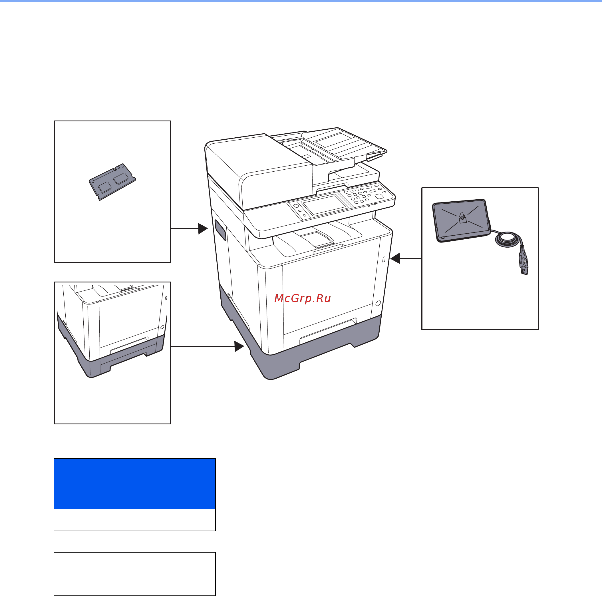 Kyocera Ecosys M5526cdw [405/440] Дополнительное оборудование