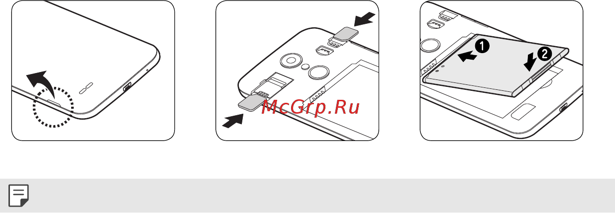 LG K7 2017 Titan (X230) [4/16] Установка sim карты и аккумулятора