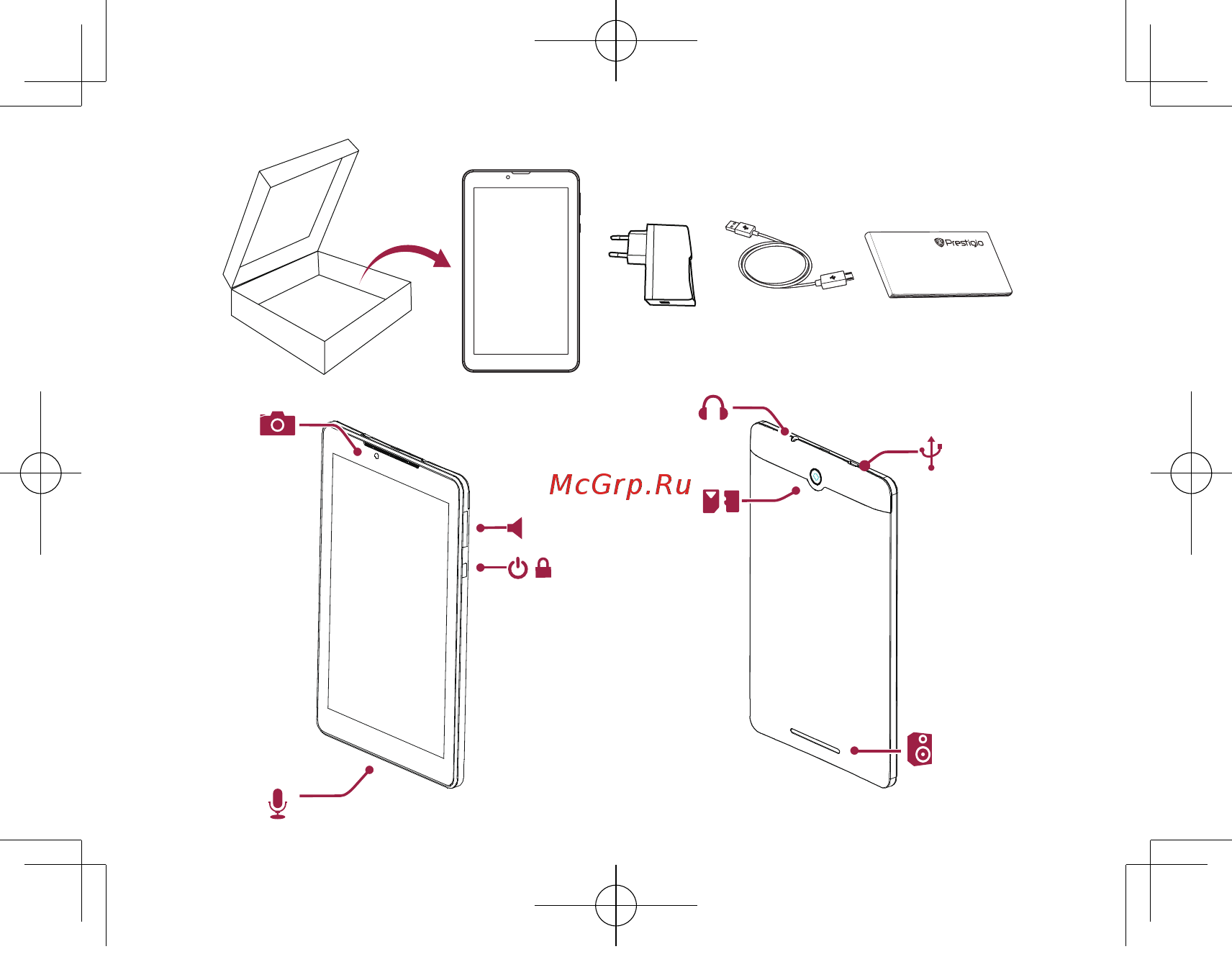 Prestigio WIZE 3787 3G Инструкция по эксплуатации онлайн