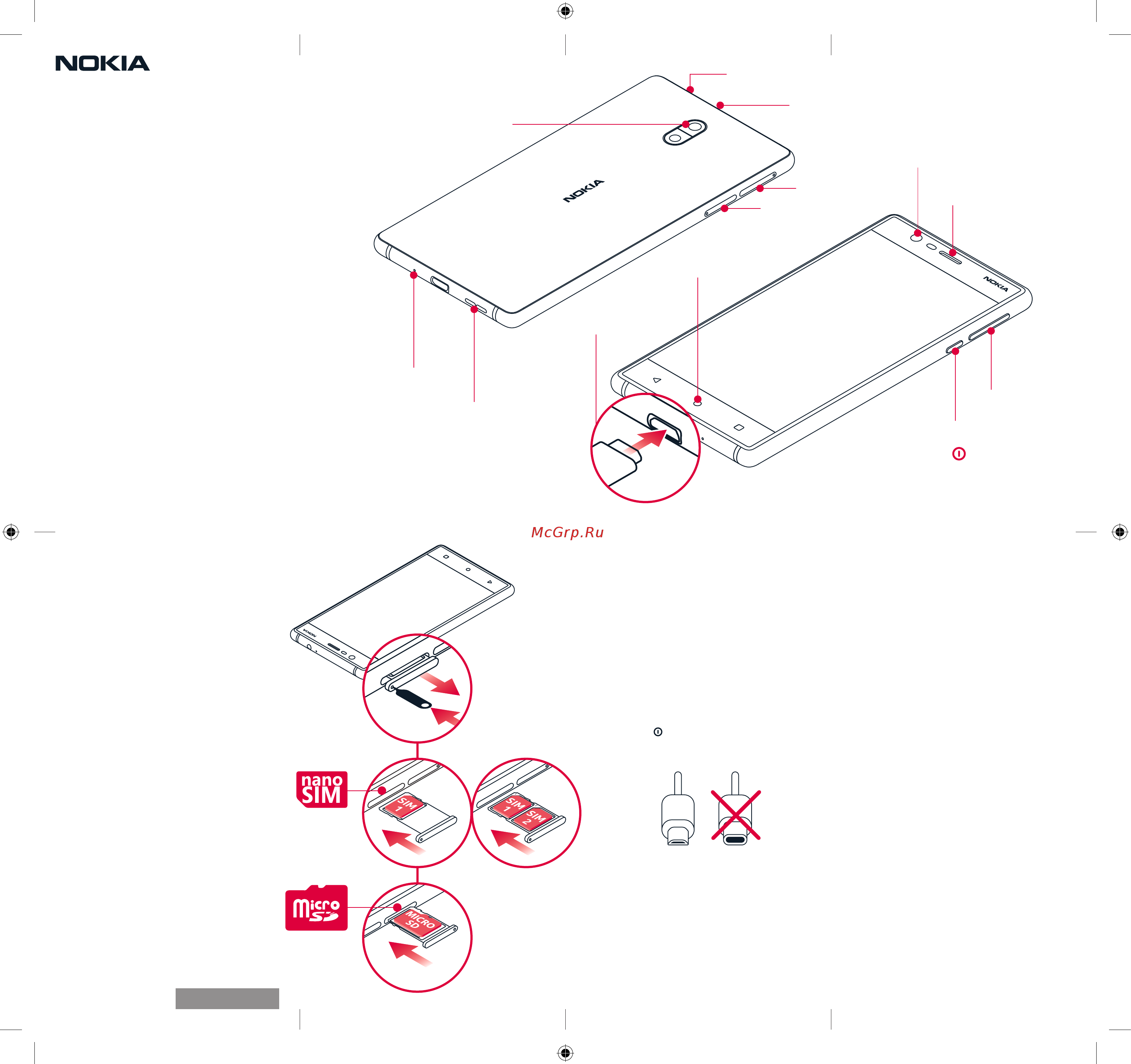 Nokia 3 Tempered Blue Инструкция по эксплуатации онлайн