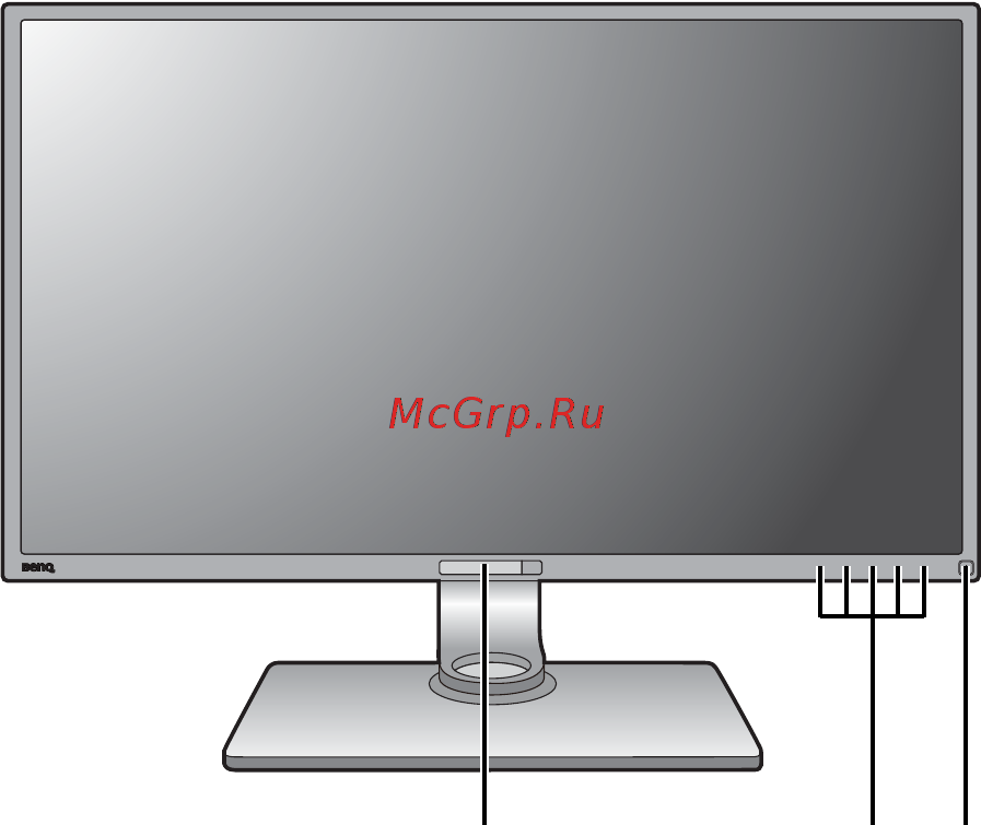 Benq PV3200PT (9H.LEFLB.QBE) [7/55] Начальные сведения о мониторе