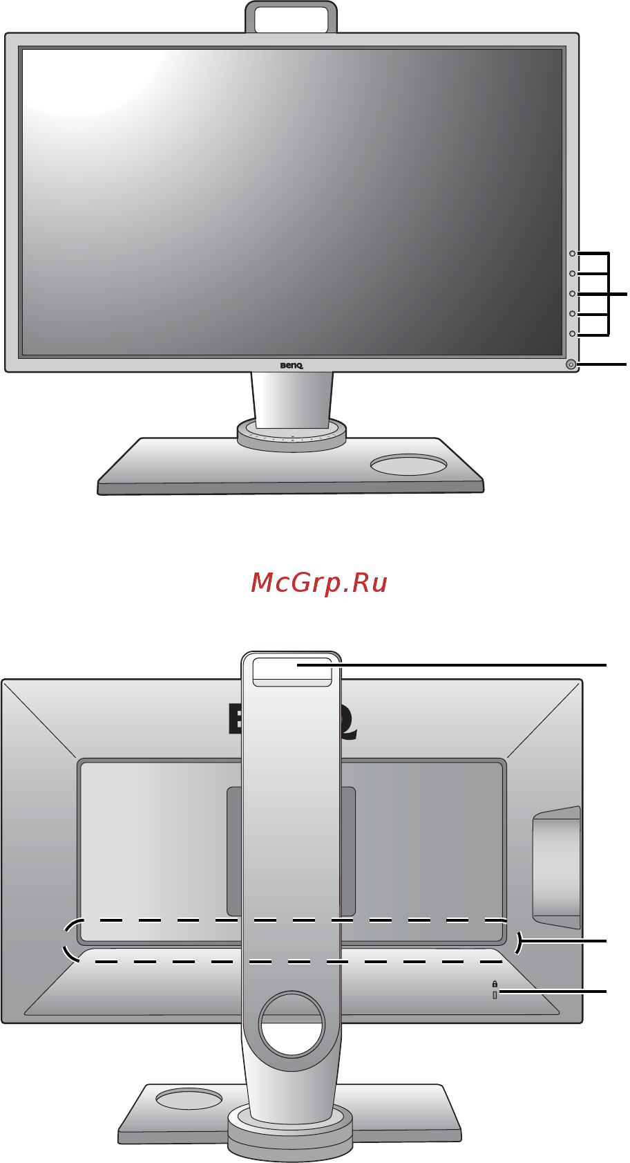 Benq XL2730 Zowie [8/62] Вид сзади