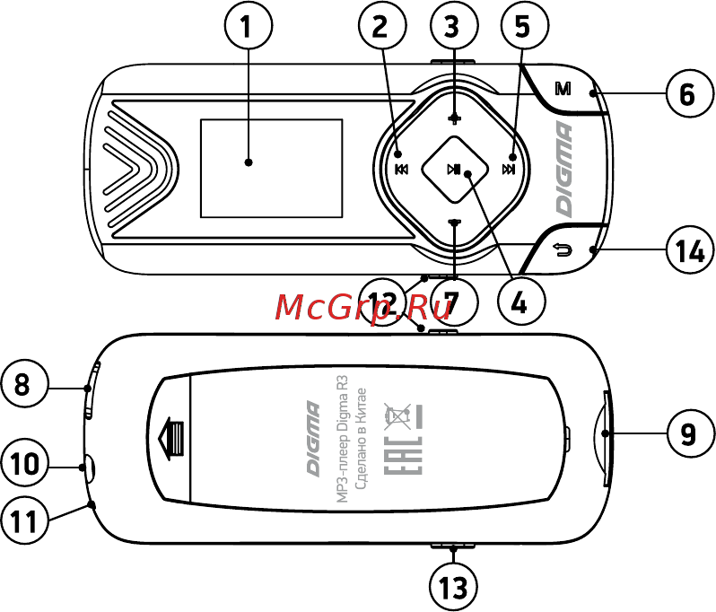 Digma R3 8Gb Black Инструкция по эксплуатации онлайн [5/20] 589512