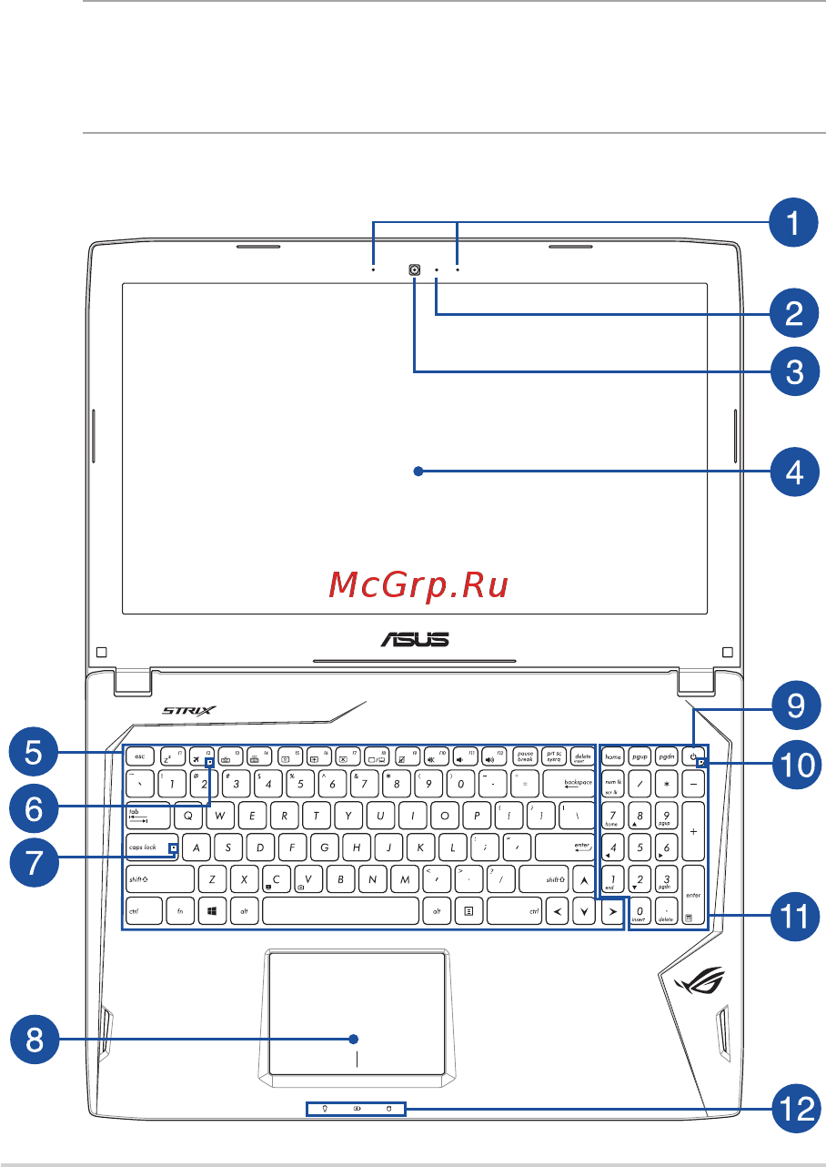 Asus ROG GL502VT-FY010T [14/116] Вид сверху