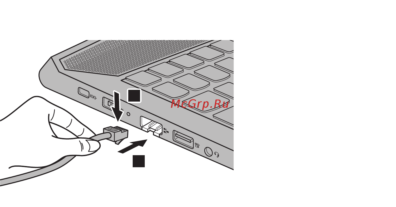 Lenovo Y720-15IKB (80VR0087RK) [11/30] Подключение сетевых кабелей
