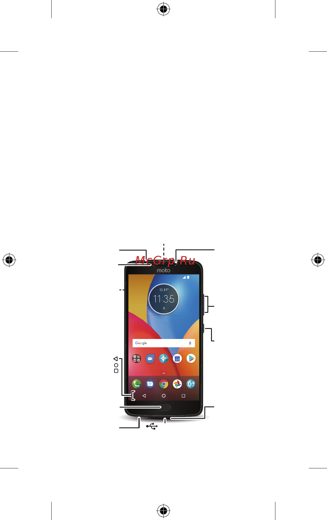 Motorola MOTO E Plus Fine Gold (XT1771) [3/12] Давайте начнем мы поможем вам выполнить первоначальную настройку телефона и расскажем о его возможностях