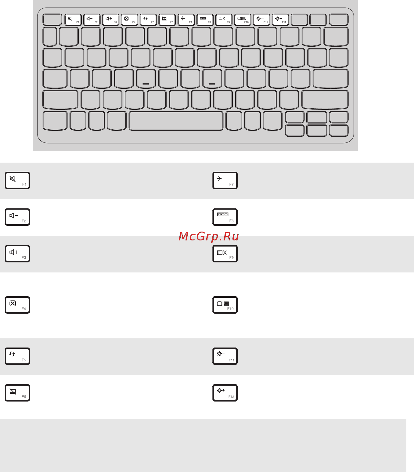 Lenovo Yoga 300-11IBR (80M100R1RK) [7/32] Использование клавиатуры