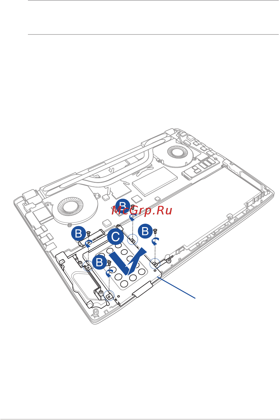 Asus GL502VS-FY062T [79/116] A снимите крышку отсека