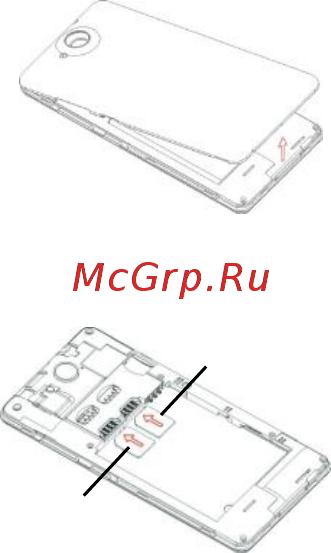 Zte Blade GF3 Black [7/27] Установка microsim карт и карты