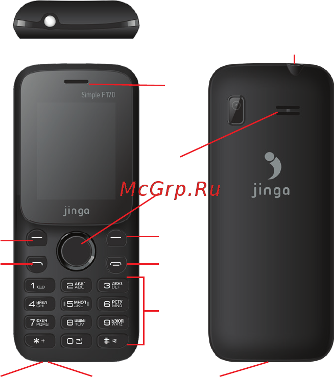 Jinga Simple F170 Blue/Black [3/10] Описание устройства