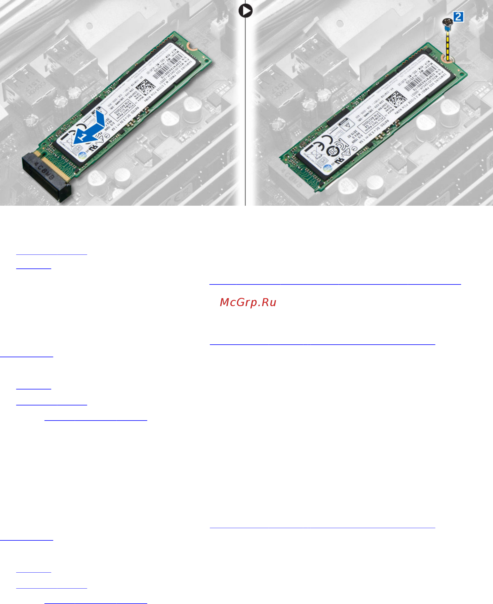 Dell Optiplex 5040-9983 [15/47] Извлечение дополнительной платы ssd