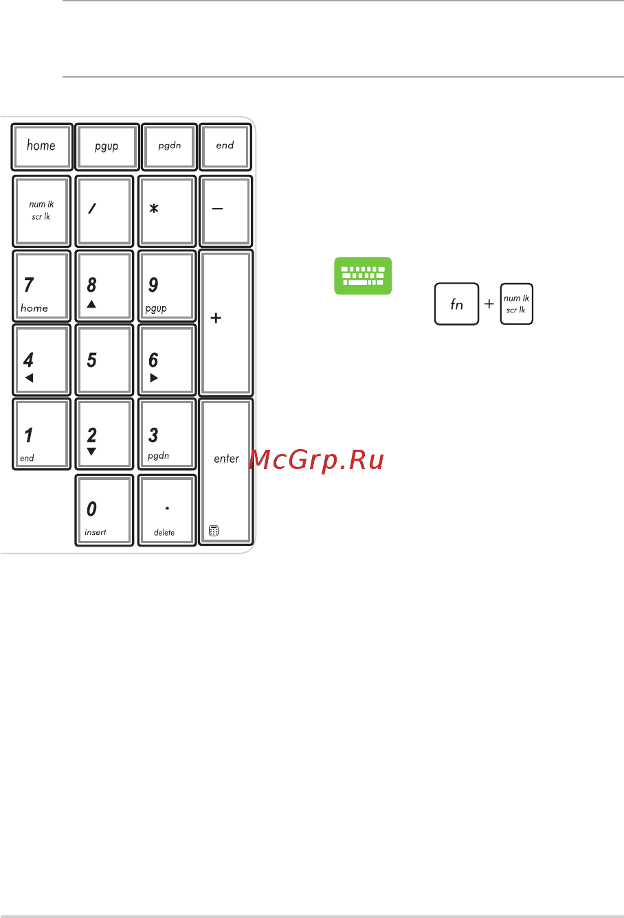 Asus K501UX-DM771T [36/106] Использование цифровой клавиатуры