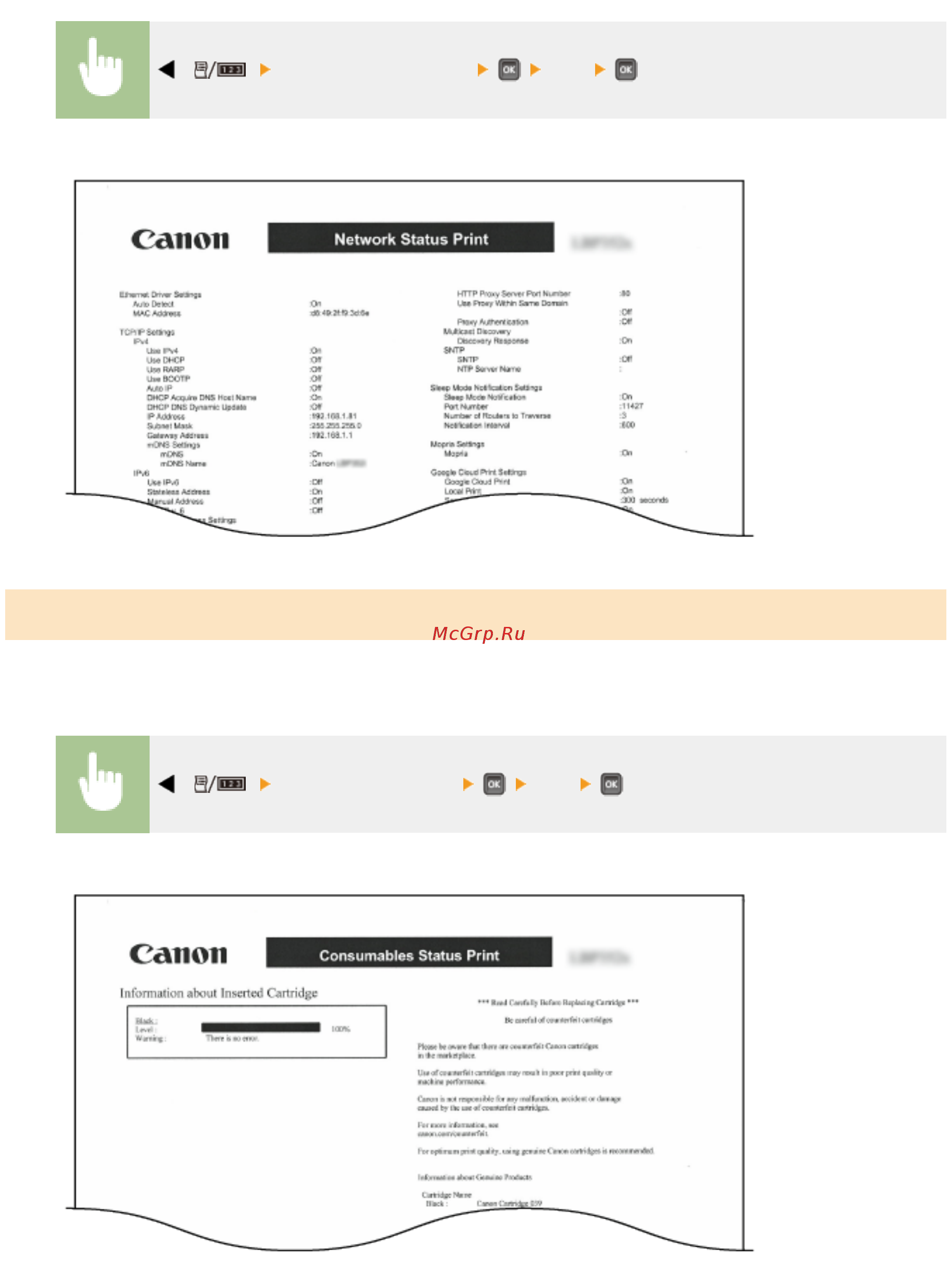 Canon i-SENSYS LBP312x [553/860] Печ сост расх мат