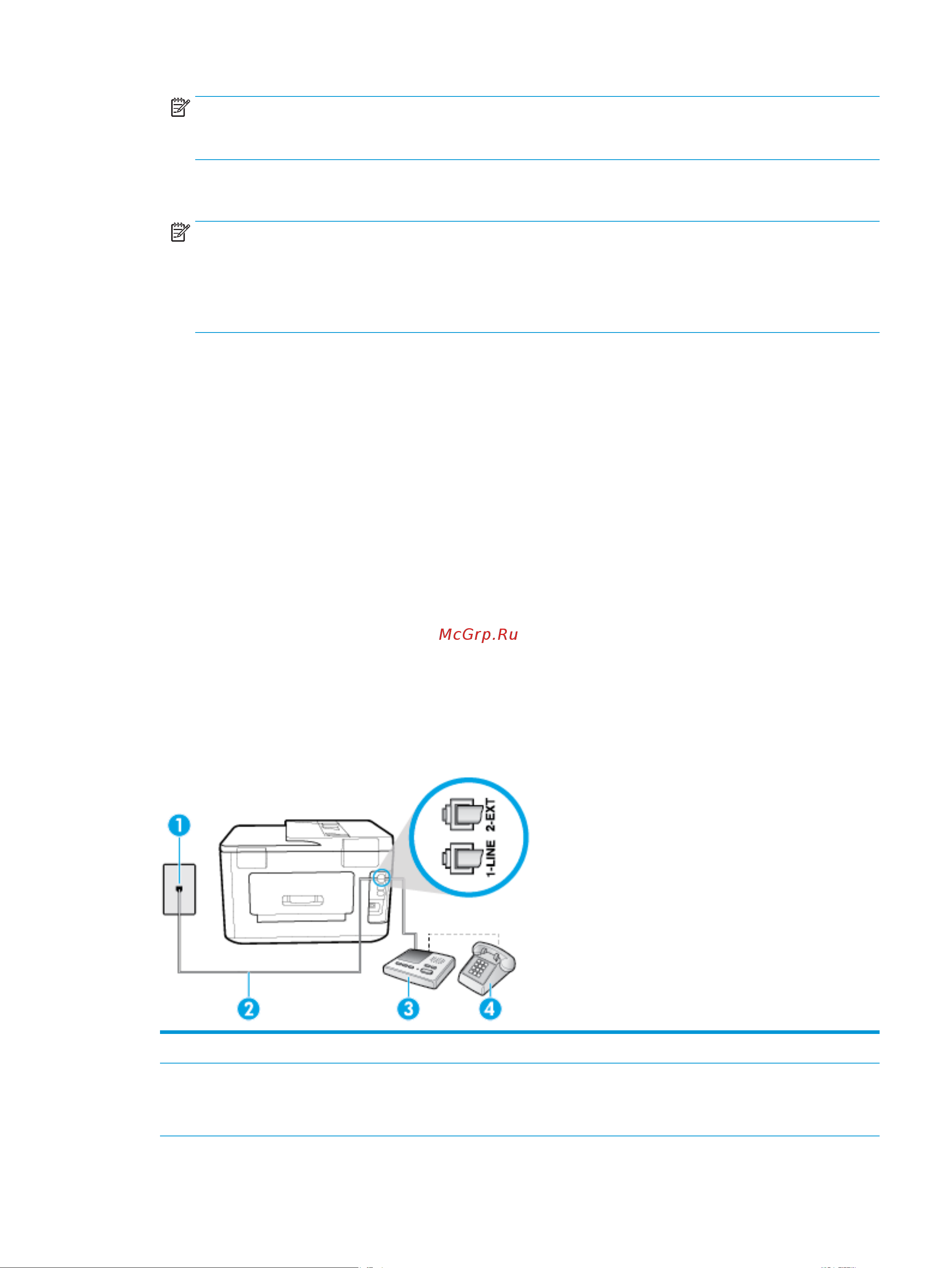 HP Officejet Pro 7740 (G5J 38 A) [100/0] Вариант i общая линия для голосовых факсимильных вызовов с автоответчиком