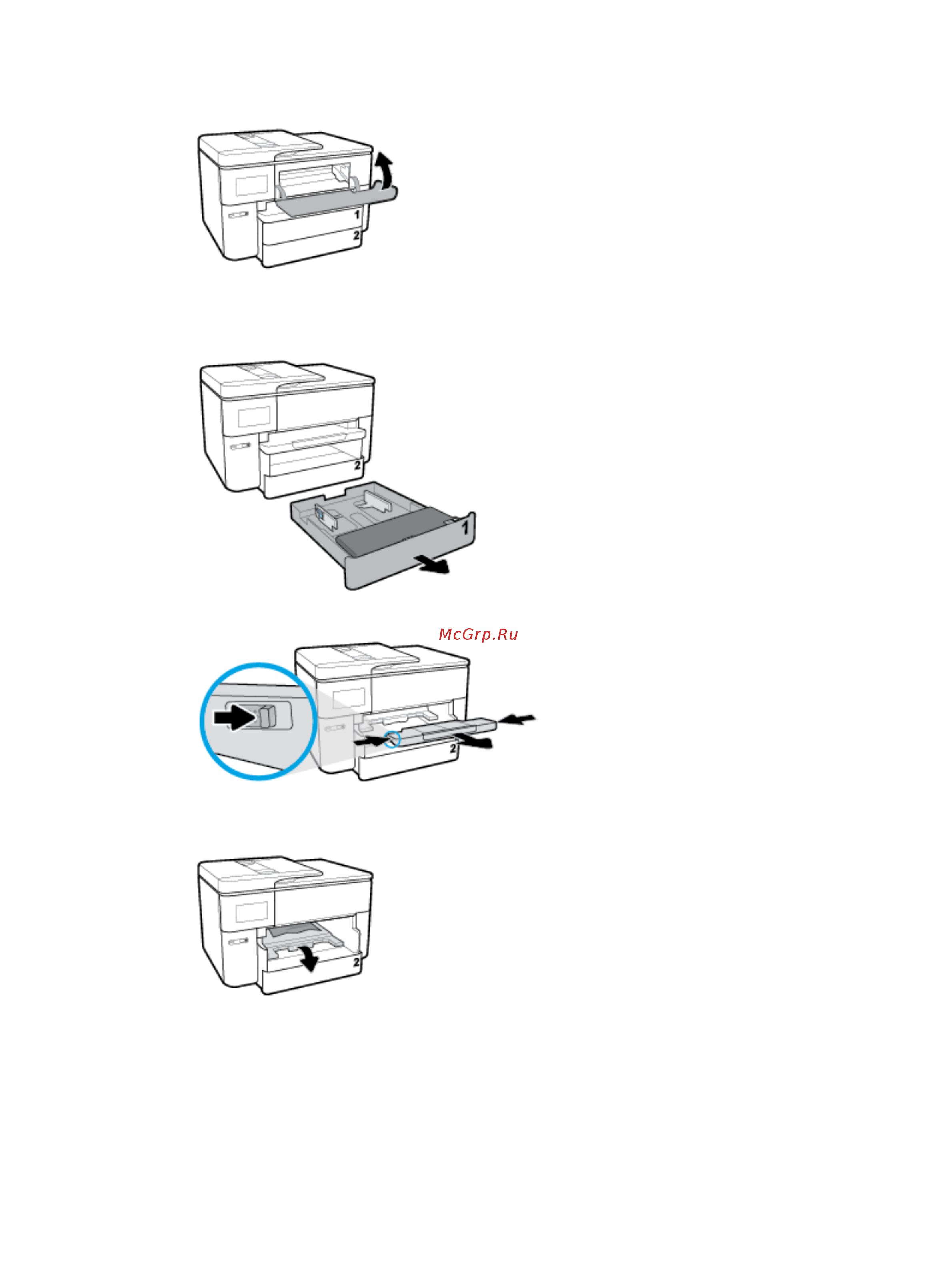 HP Officejet Pro 7740 (G5J 38 A) Инструкция по эксплуатации онлайн [132/0] 881425