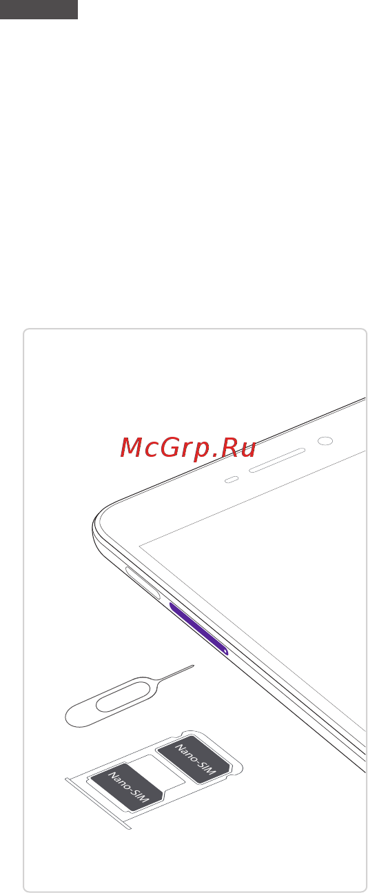 TP-Link Neffos Neffos X1 16Gb Sunrise Gold (TP902A) [3/6] Установка sim карт