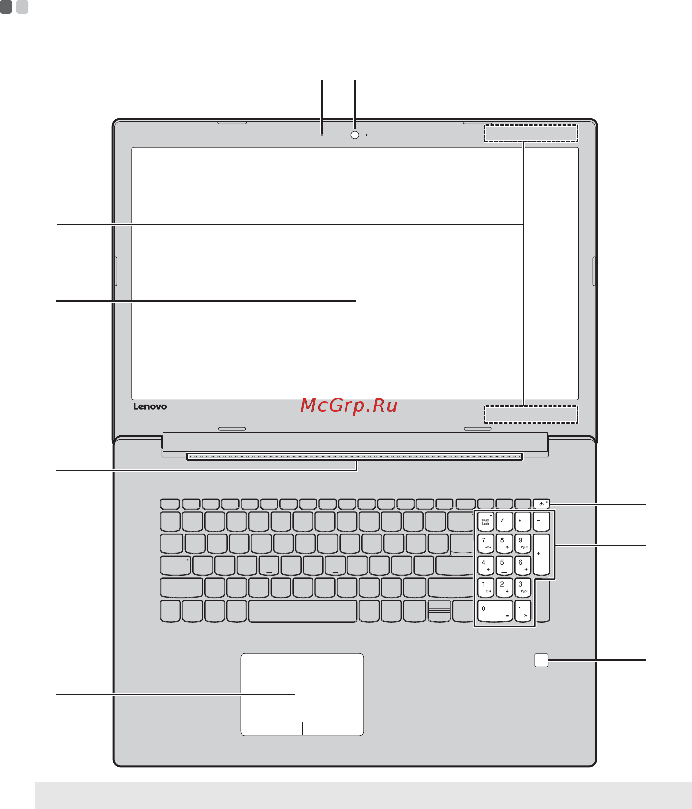Lenovo IdeaPad 320-17ABR 80YN0009RK Серый [5/41] Вид сверху