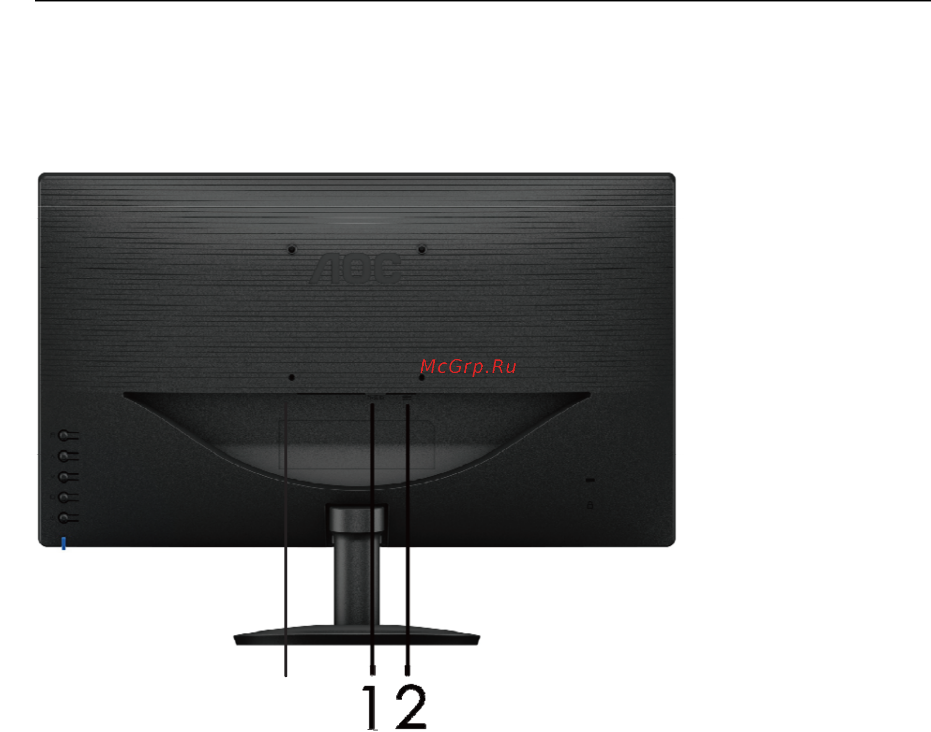AOC I2280SWD [12/64] Пoдключeниe мoнитopа