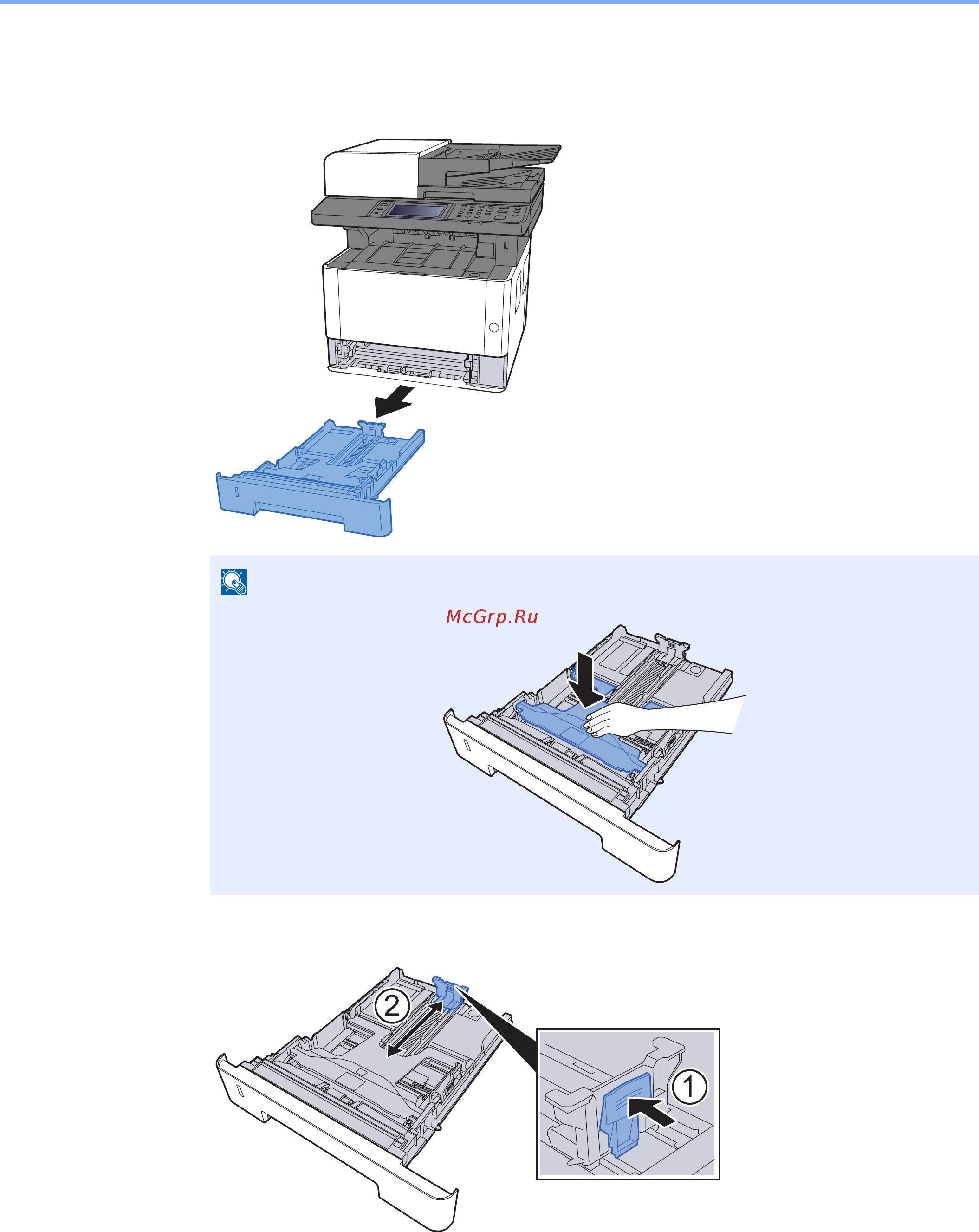 Kyocera Ecosys M2640idw [122/457] Загрузка в кассету
