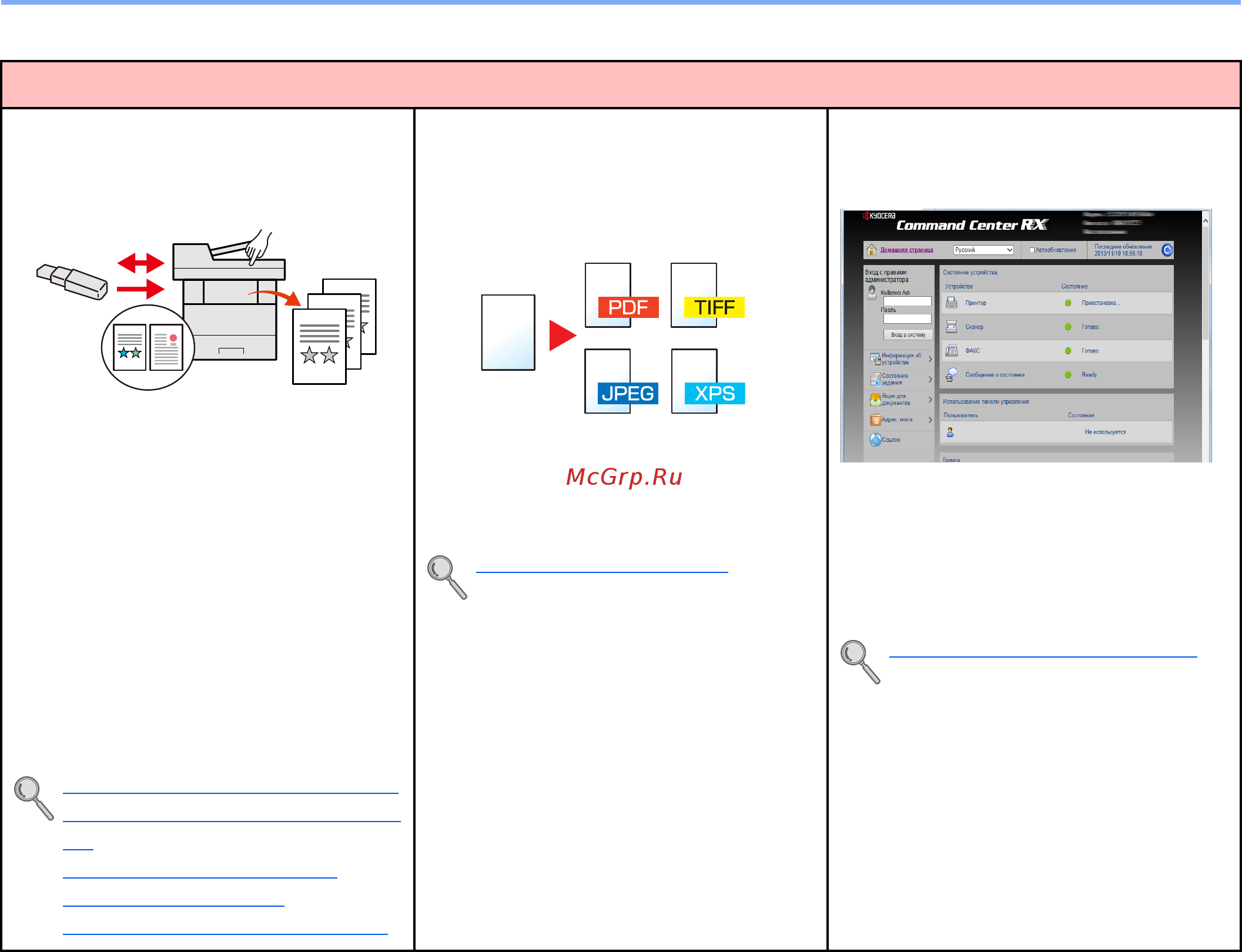 Kyocera Ecosys M3040DN [12/418] Функции аппарата