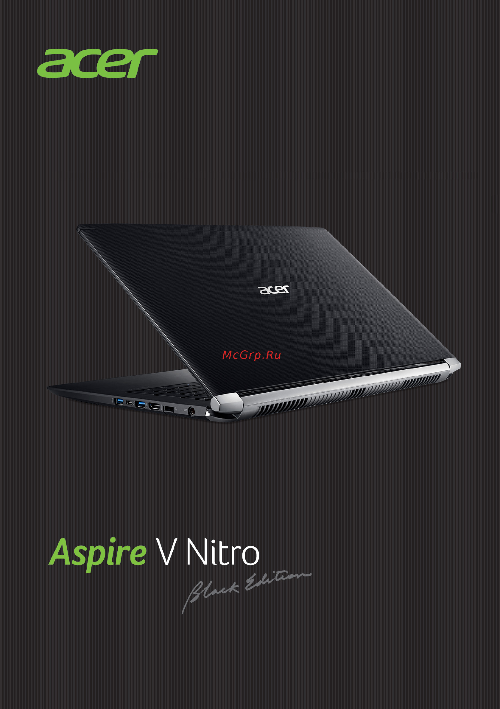 Acer Aspire VN7-593G-74CR NH.Q24ER.007 Инструкция по эксплуатации онлайн