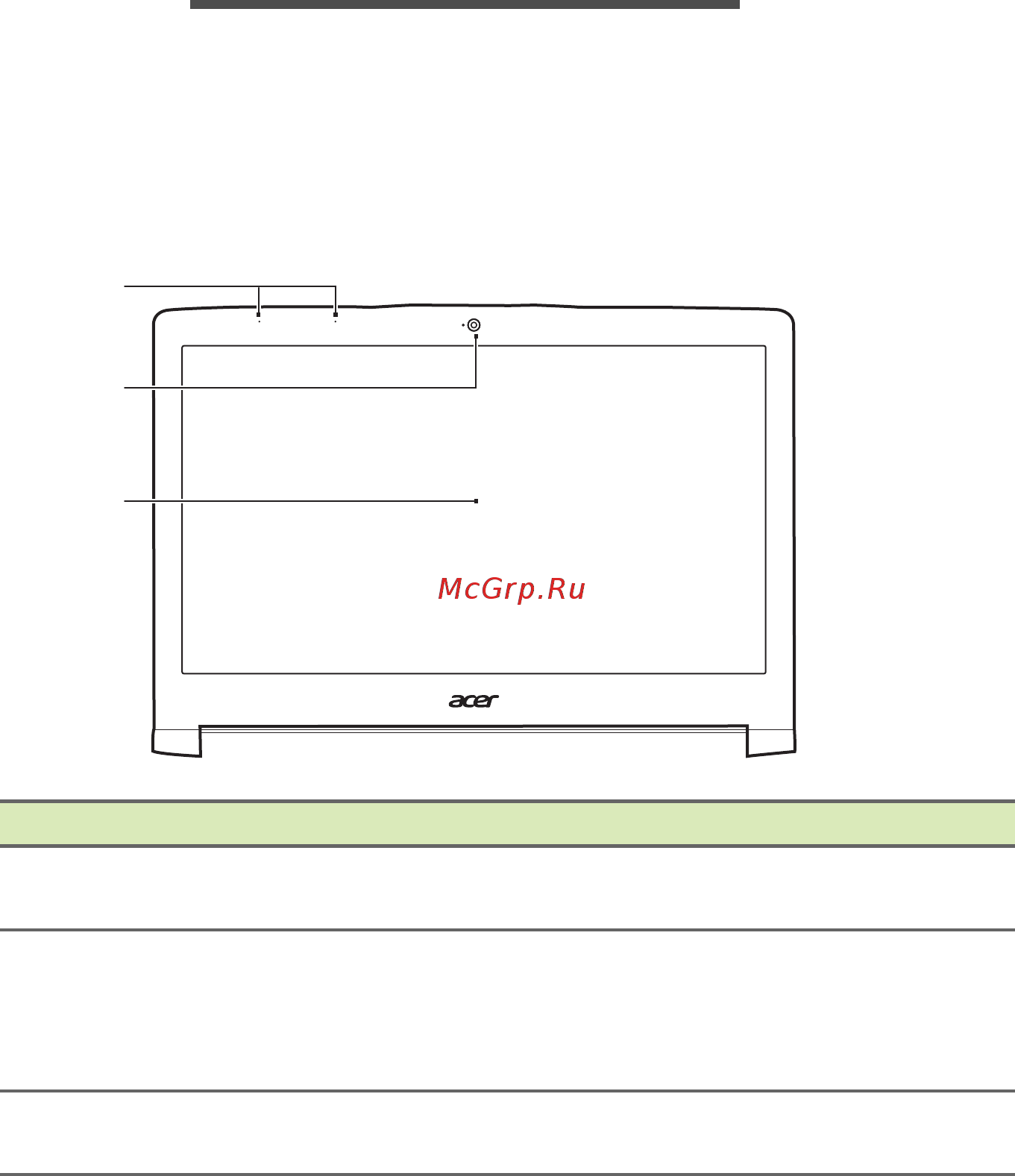 Acer Aspire VN7-793G-79LA NH.Q1LER.010 [10/96] Знакомство с вашим ноутбуком acer