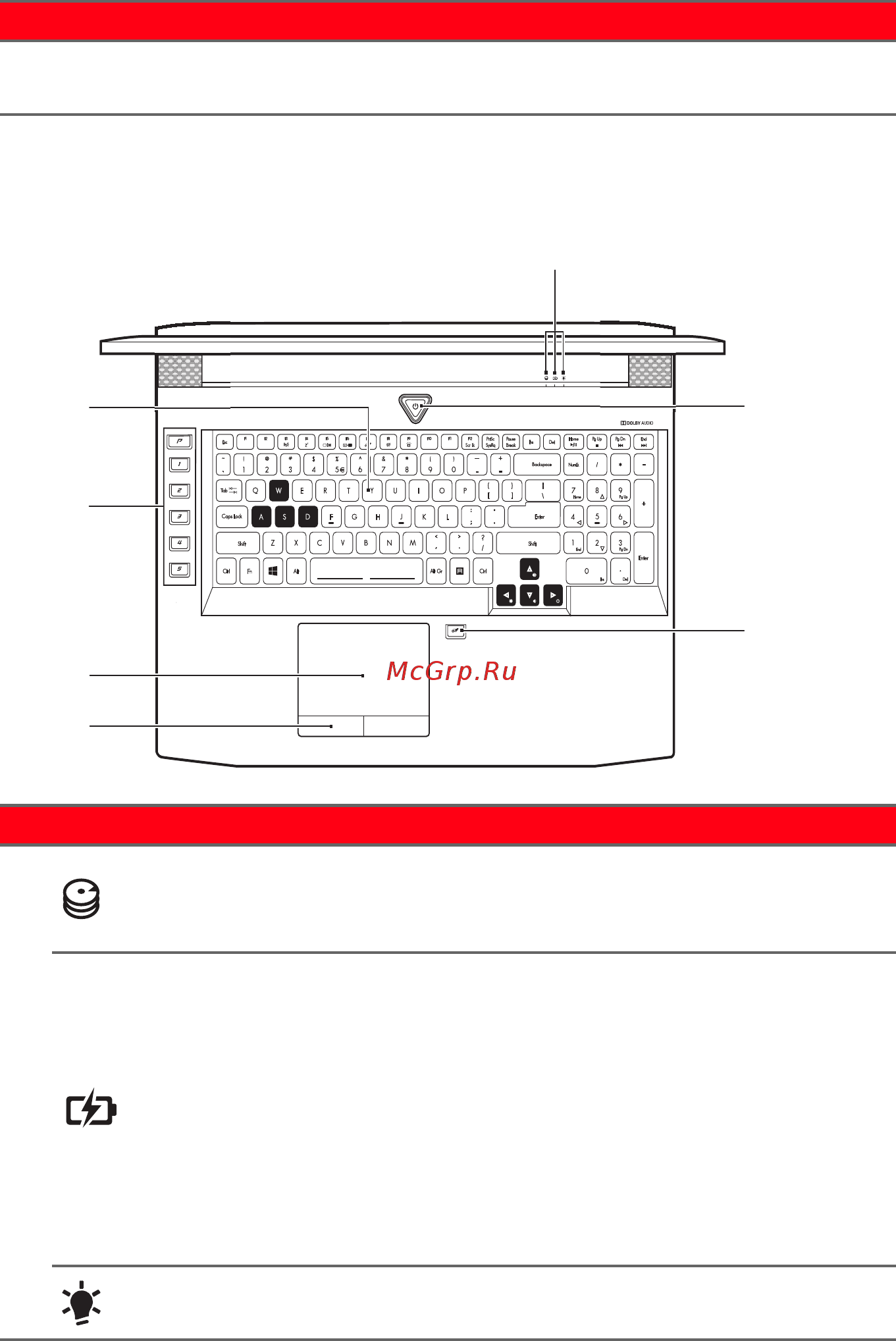 Acer Predator G9-793-72QZ NH.Q1UER.005 [11/108] Вид клавиатуры