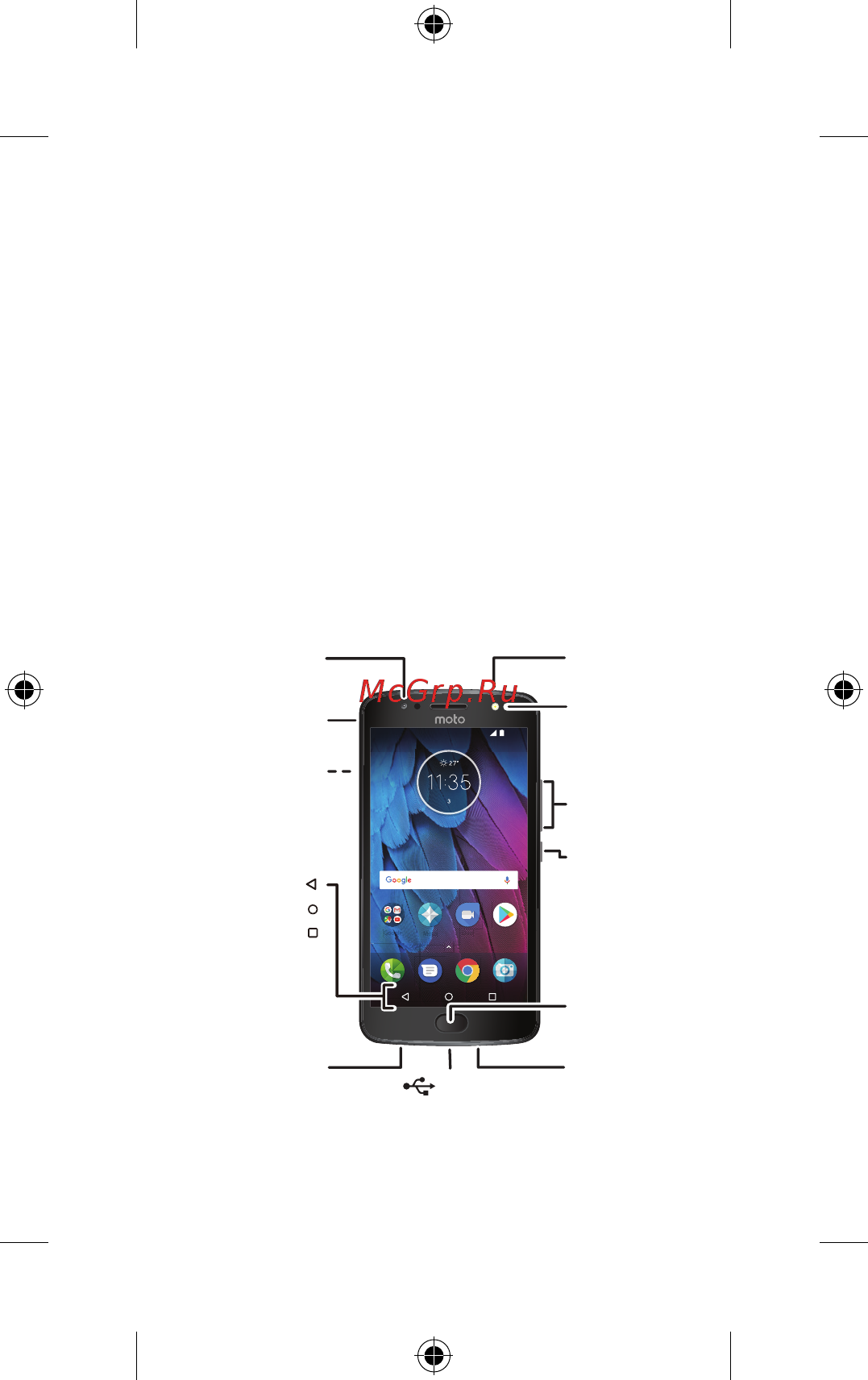 Motorola MOTO G5S Lunar Gray (XT1794) [3/18] Давайте начнем мы поможем вам выполнить первоначальную настройку телефона и расскажем о его возможностях