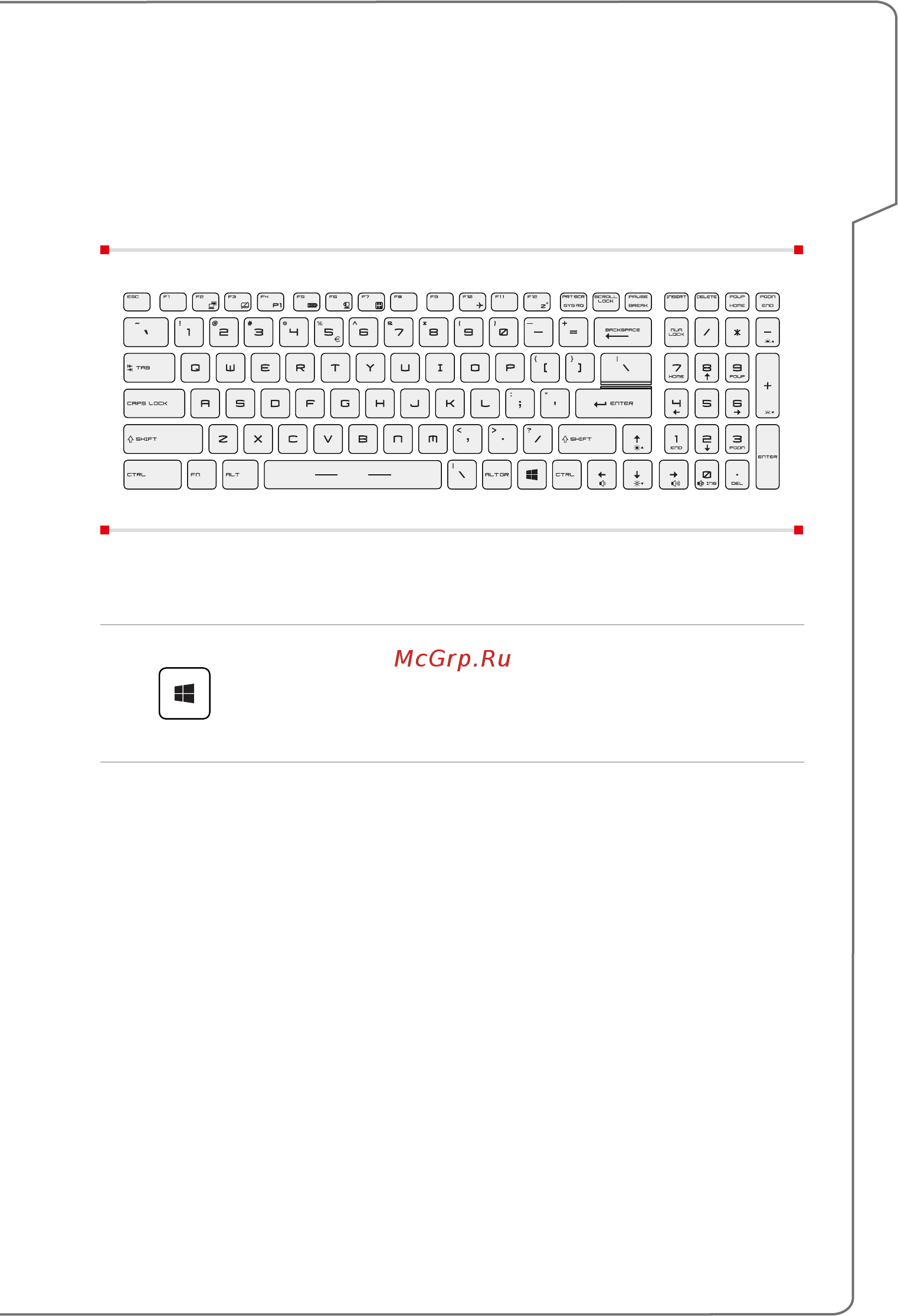 MSI GS72 6QE-436RU [27/64] Использование клавиатуры