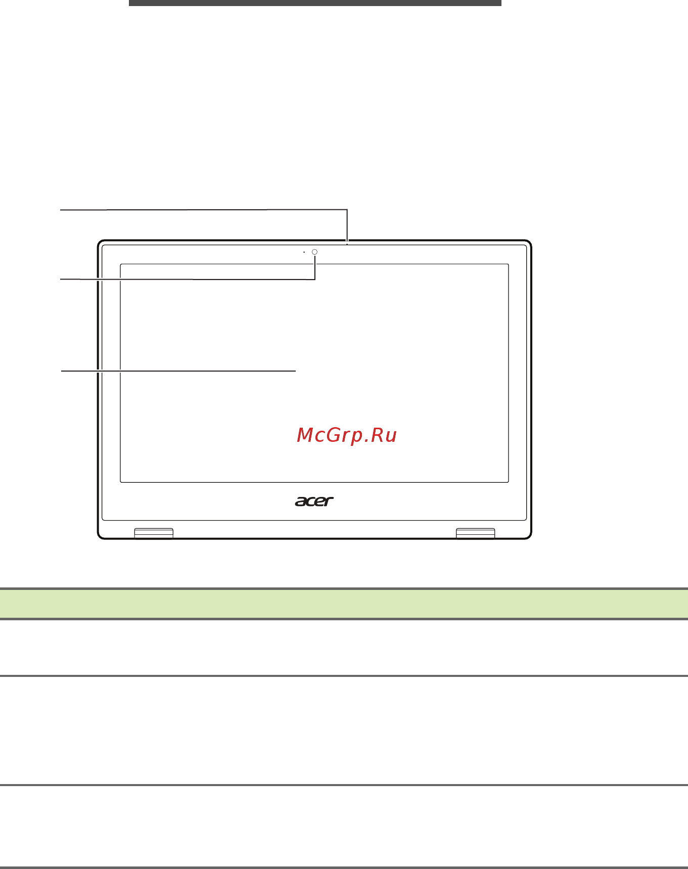 Acer Spin 1 SP111-32N NX.GRMER.001 [10/83] Знакомство с вашим ноутбуком acer
