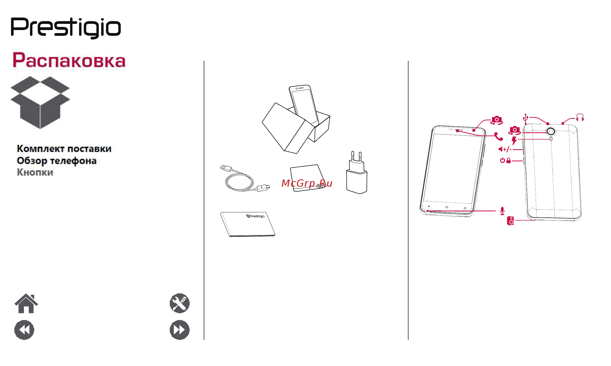 Prestigio Muze B3 Duo Wine (PSP3512) [2/39] Распаковка