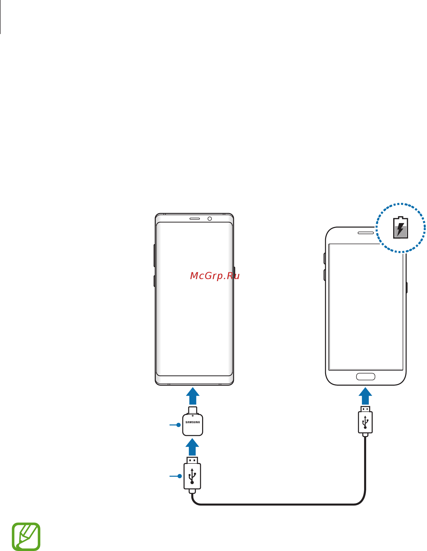 Samsung GALAXY Note 8 64Gb Синий Сапфир [19/275] Зарядка других устройств