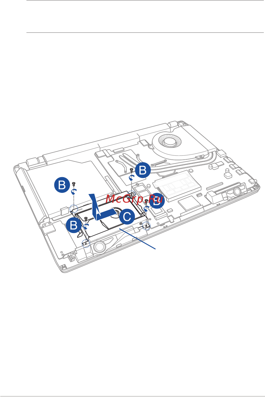 Asus GL753VD-GC041T [83/118] A снимите крышку отсека
