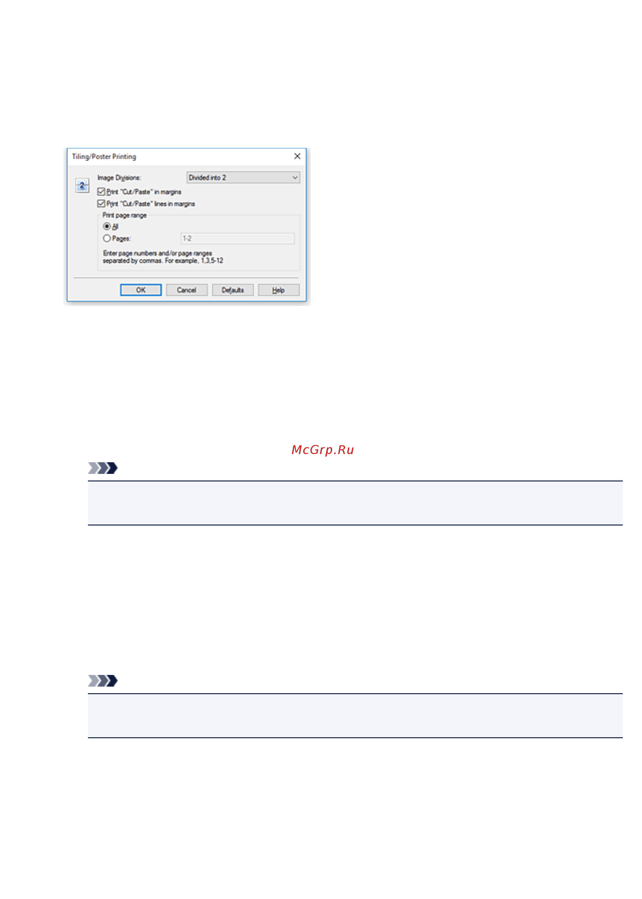 Canon PIXMA TS5140 [208/447] Установите разбивку изображения и страницы для печати
