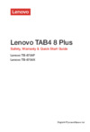 Lenovo Tab4 8 Plus TB-8704X 16Gb LTE Black (ZA2F0087RU) Инструкция по эксплуатации