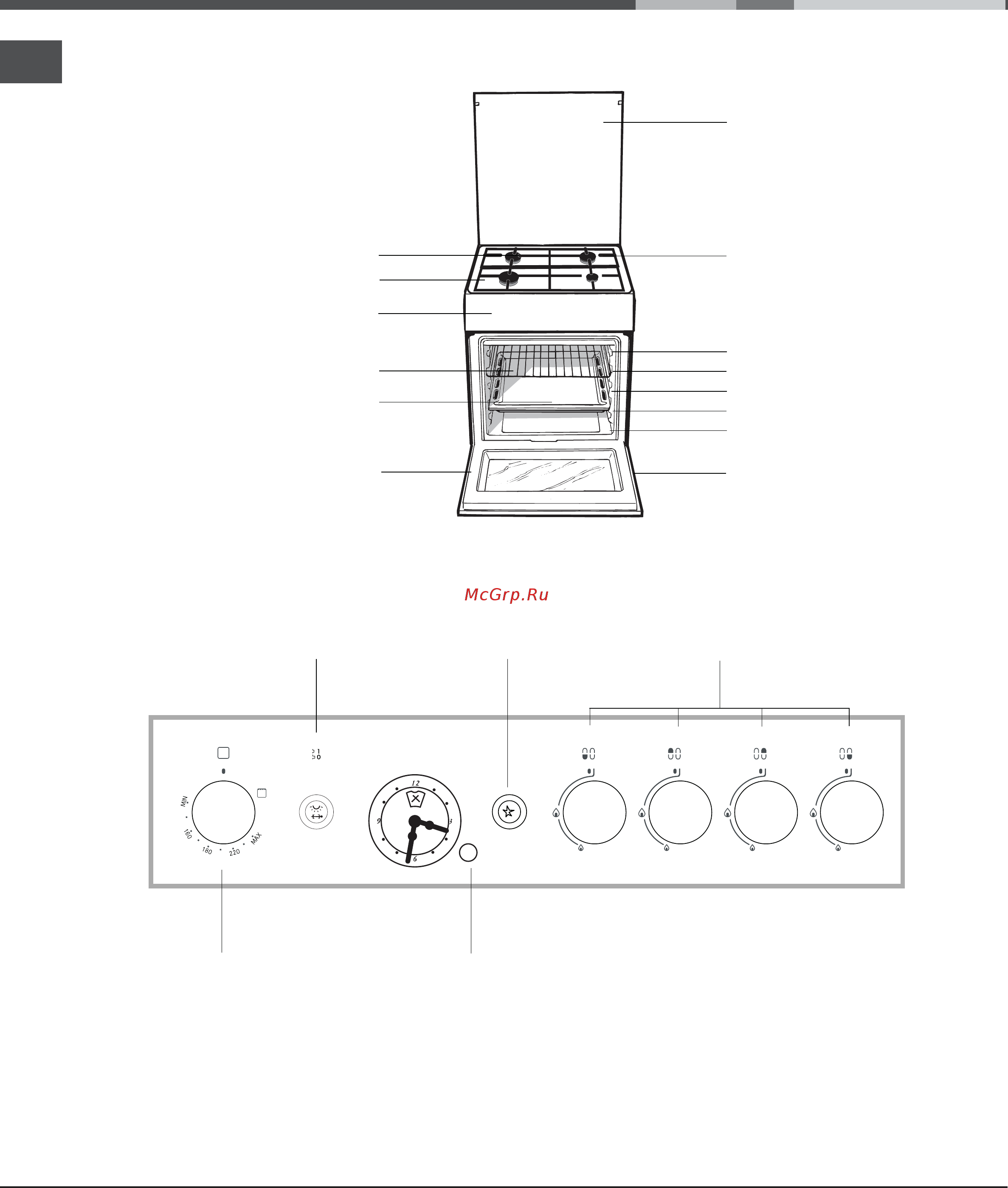 Hotpoint-Ariston CG64S G3 W/R [7/13] Описание изделия