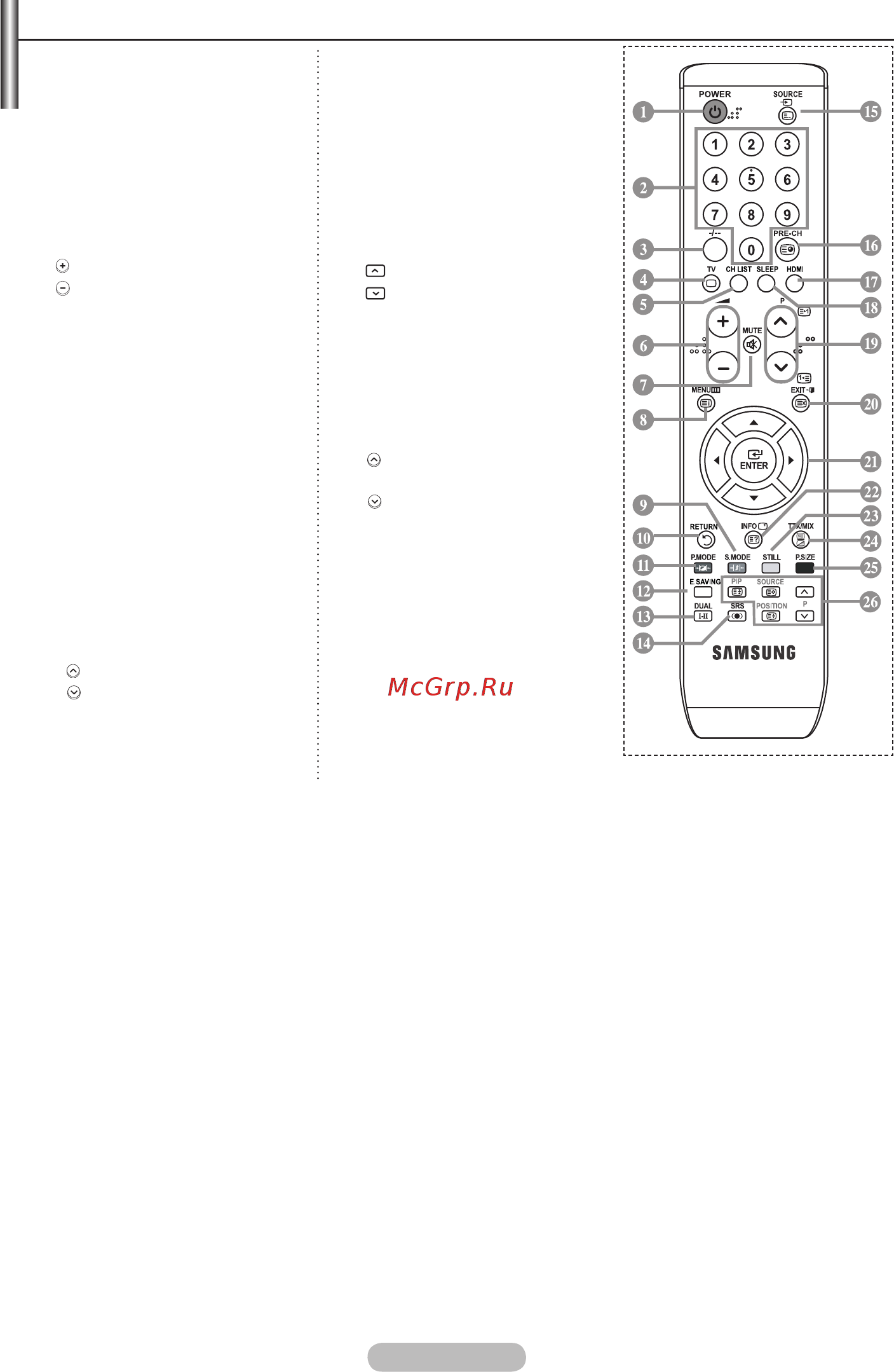 Samsung LE-23 R81 W [9/41] Использование пульта дистанционного управления ду