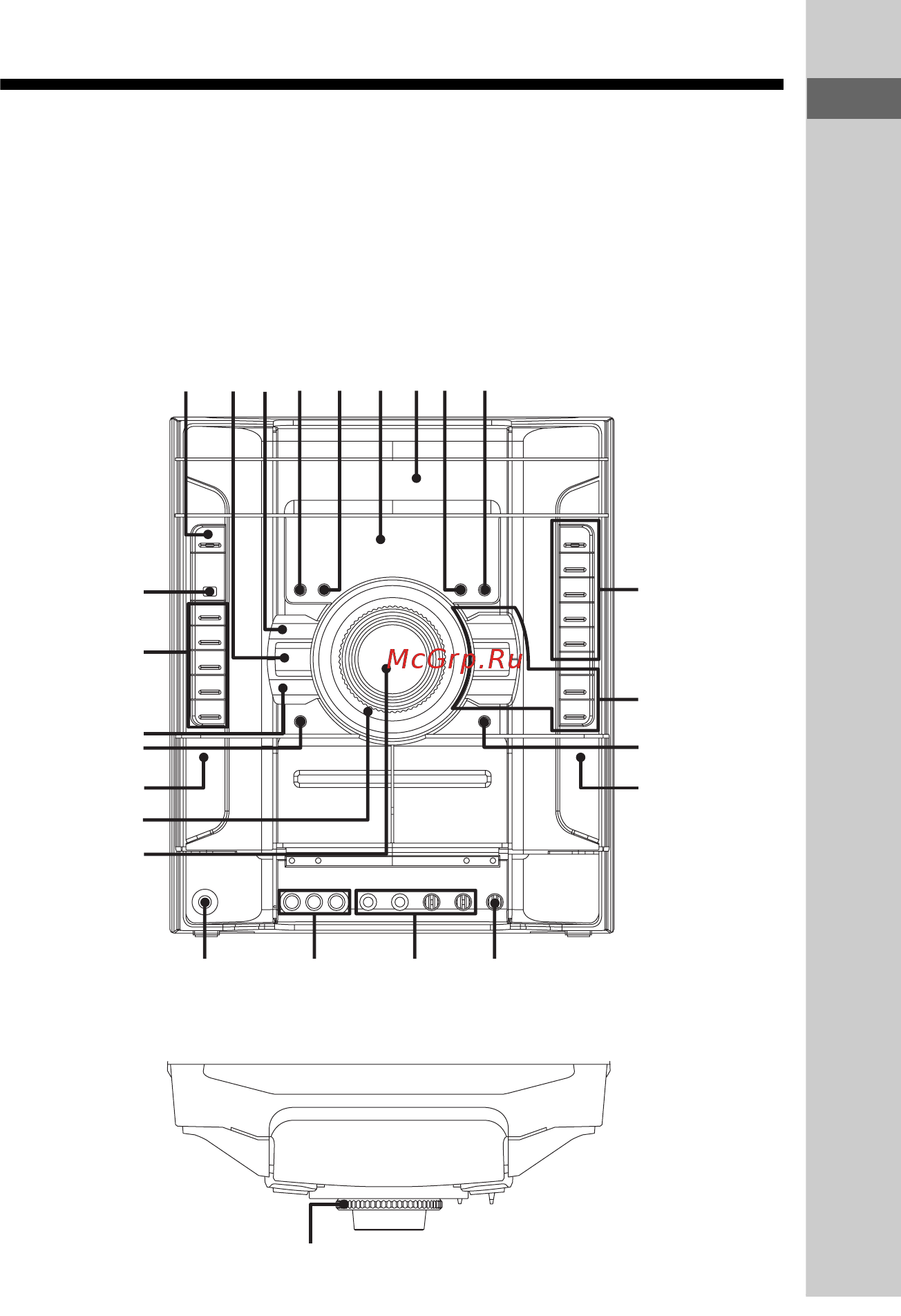 Sony MHC-GNZ777D [11/116] Руководство по деталям и органам управления