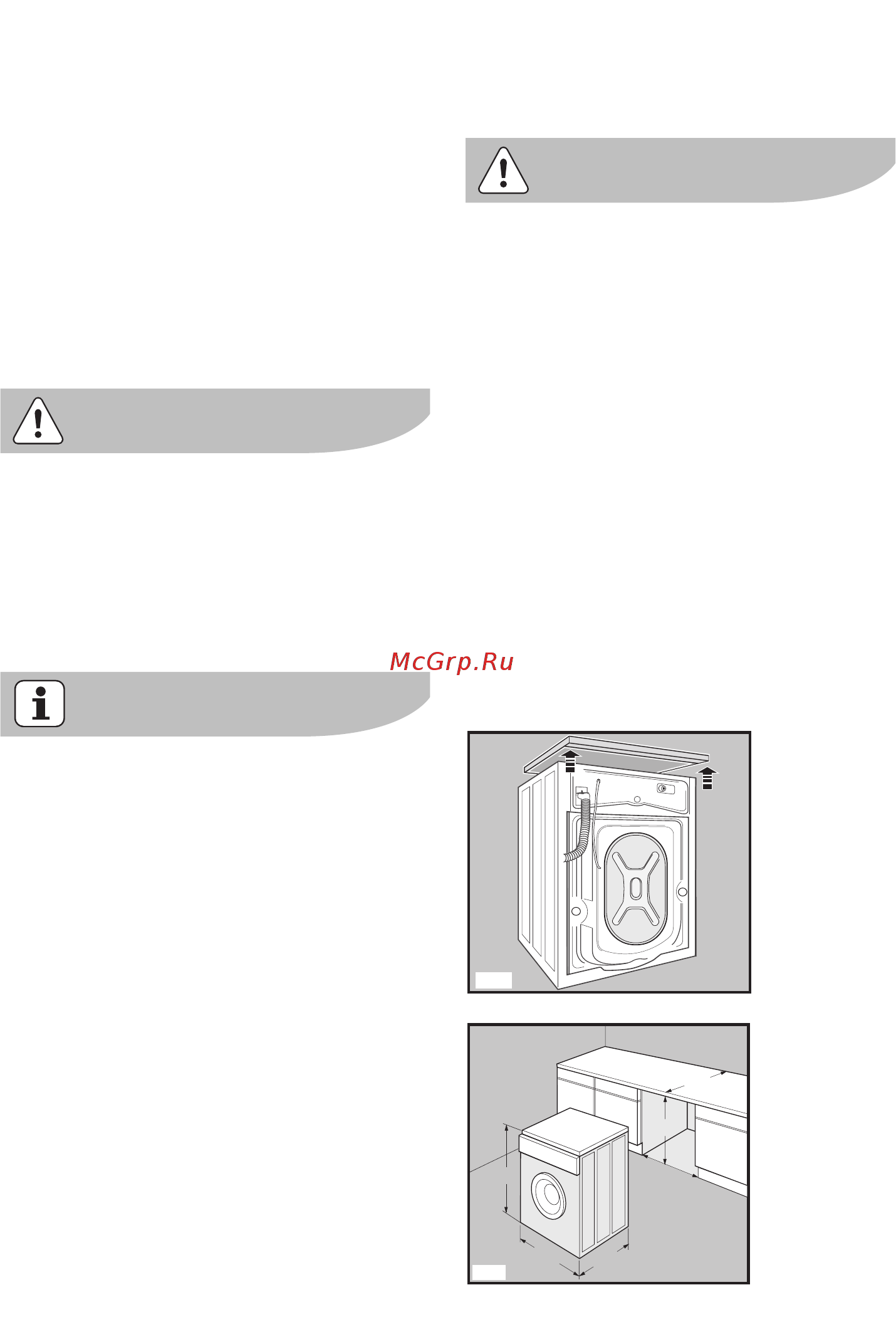 Electrolux EWW12470 W [44/49] Установка под рабочий стол