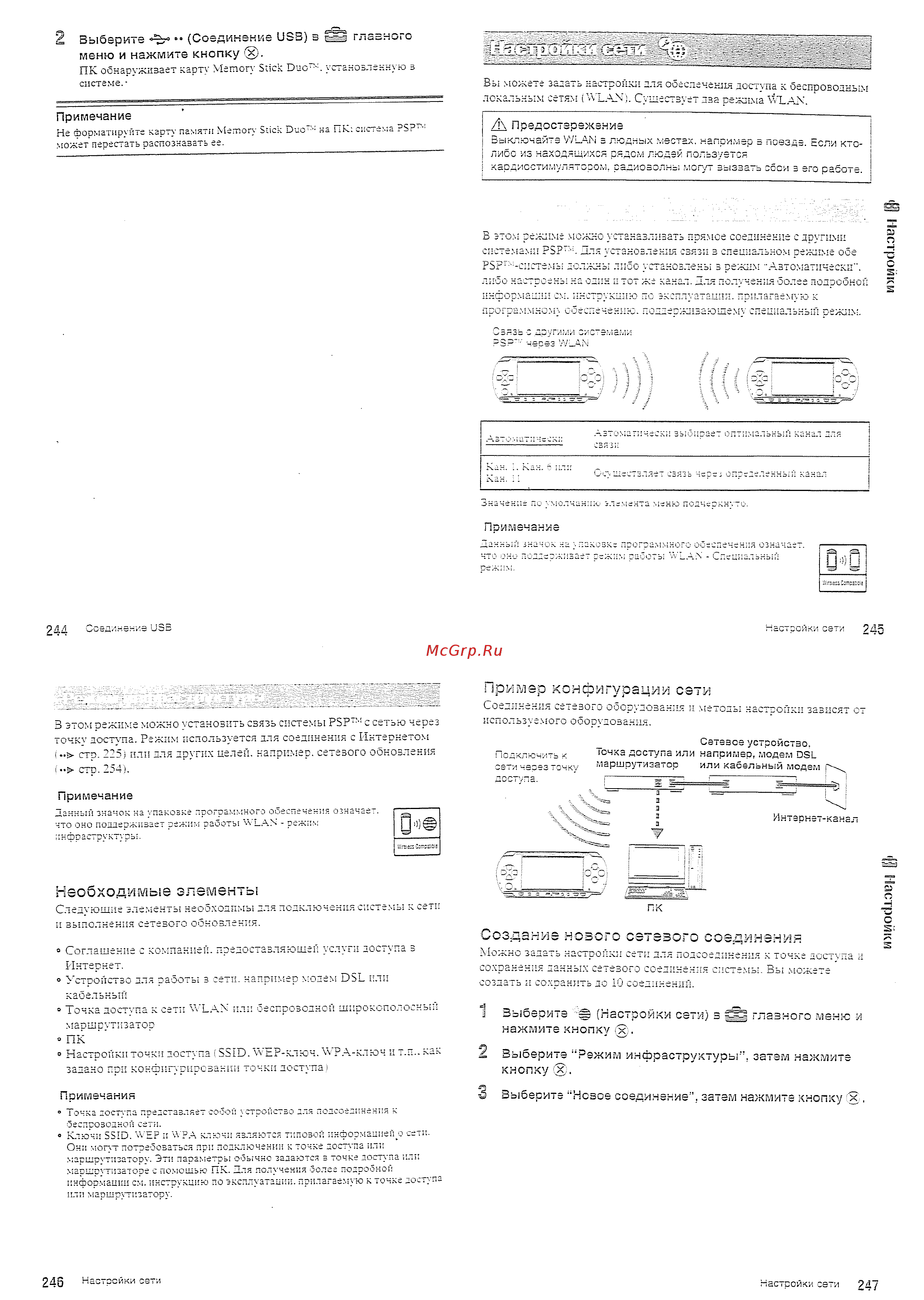 Sony PSP-1008K Val.P.Wh. [30/42] Необходимые элементы