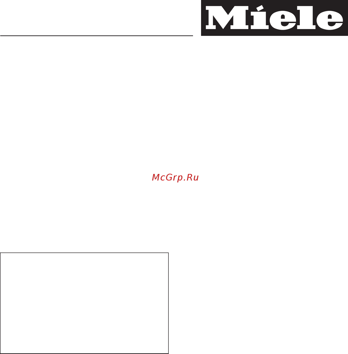 Miele T8000 Gala [47/60] Míele