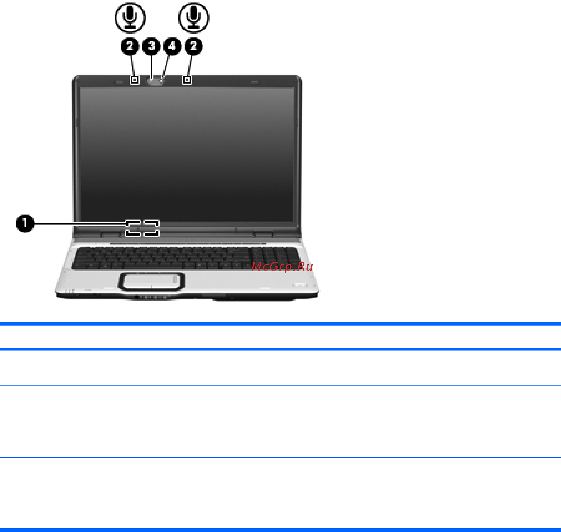 HP dv6670er [179/261] Компоненты экрана